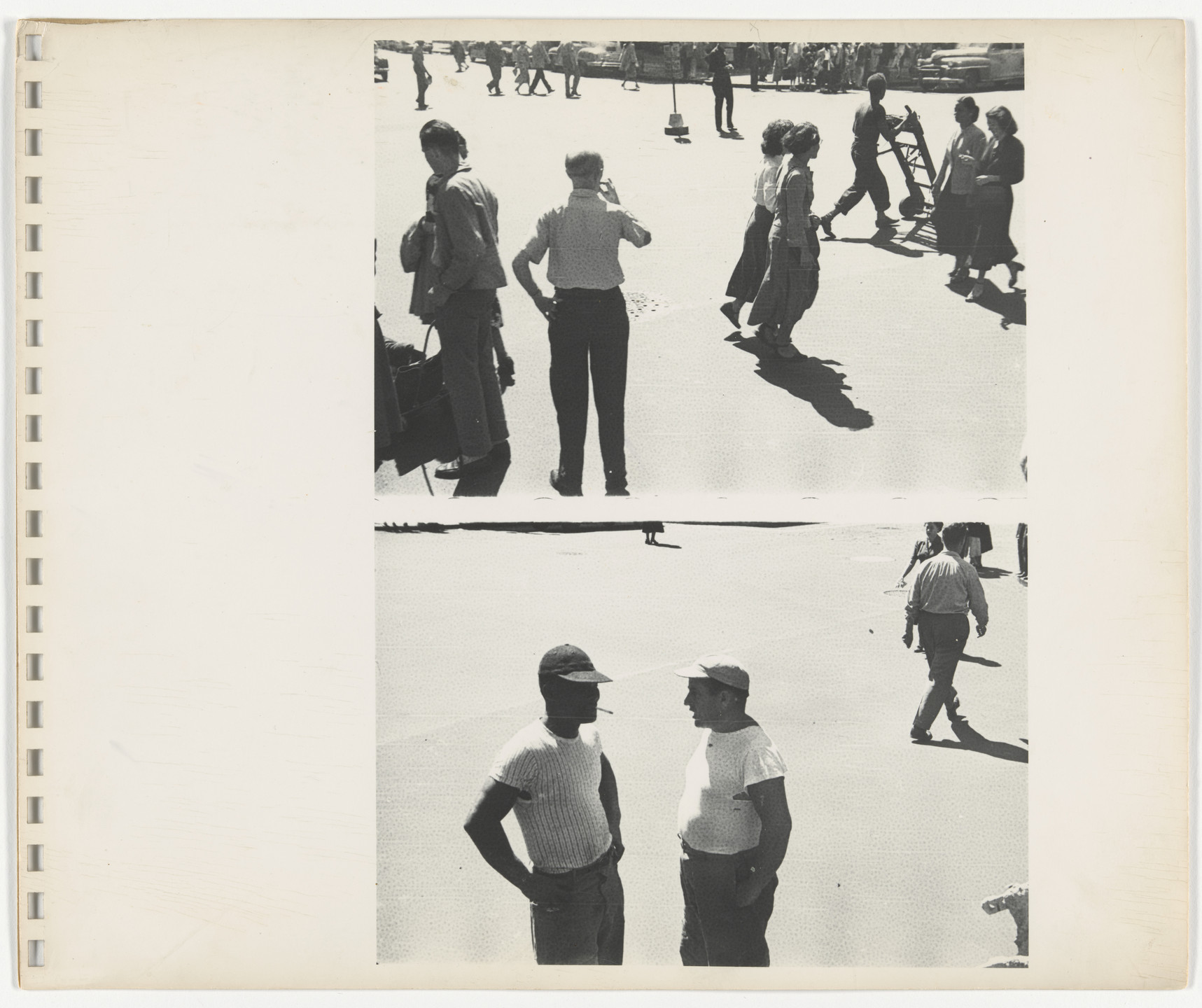 Rudy Burckhardt. Untitled photographs from an untitled album with a sonnet by Edwin Denby. 1946-47