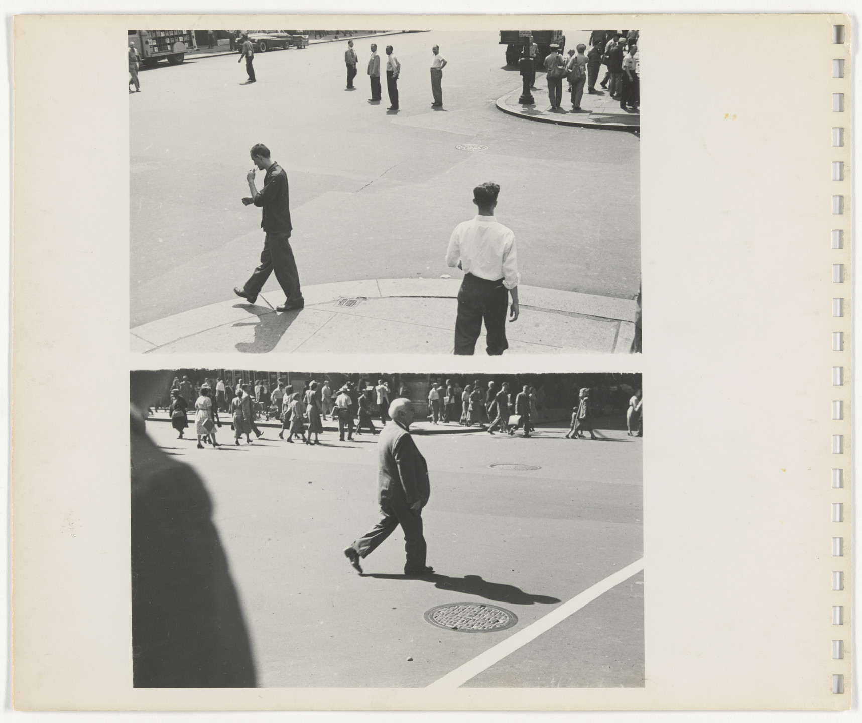 Rudy Burckhardt. Untitled photographs from an untitled album with a sonnet by Edwin Denby. 1946-47