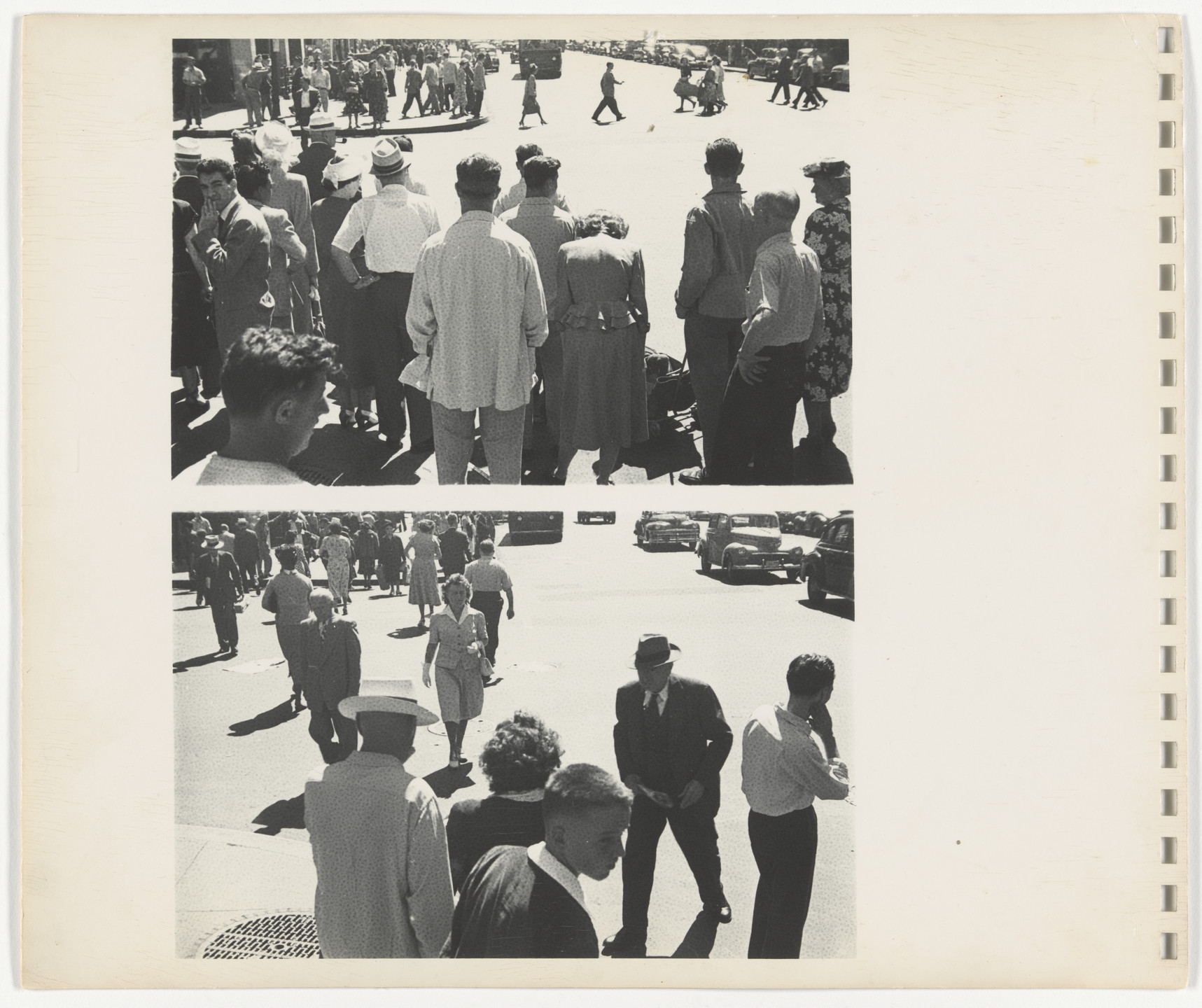 Rudy Burckhardt. Untitled photographs from an untitled album with a sonnet by Edwin Denby. 1946-47