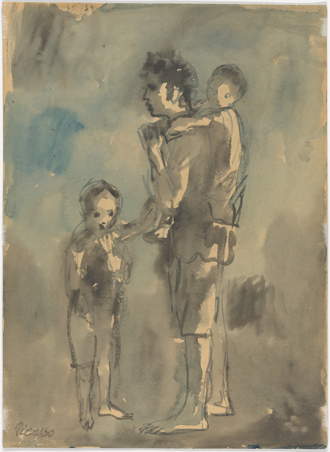 希少洋書: PABLO PICASSOドローイング PABLO PICASSO Style Painting WATERCOLOR ON PAPER | eBay