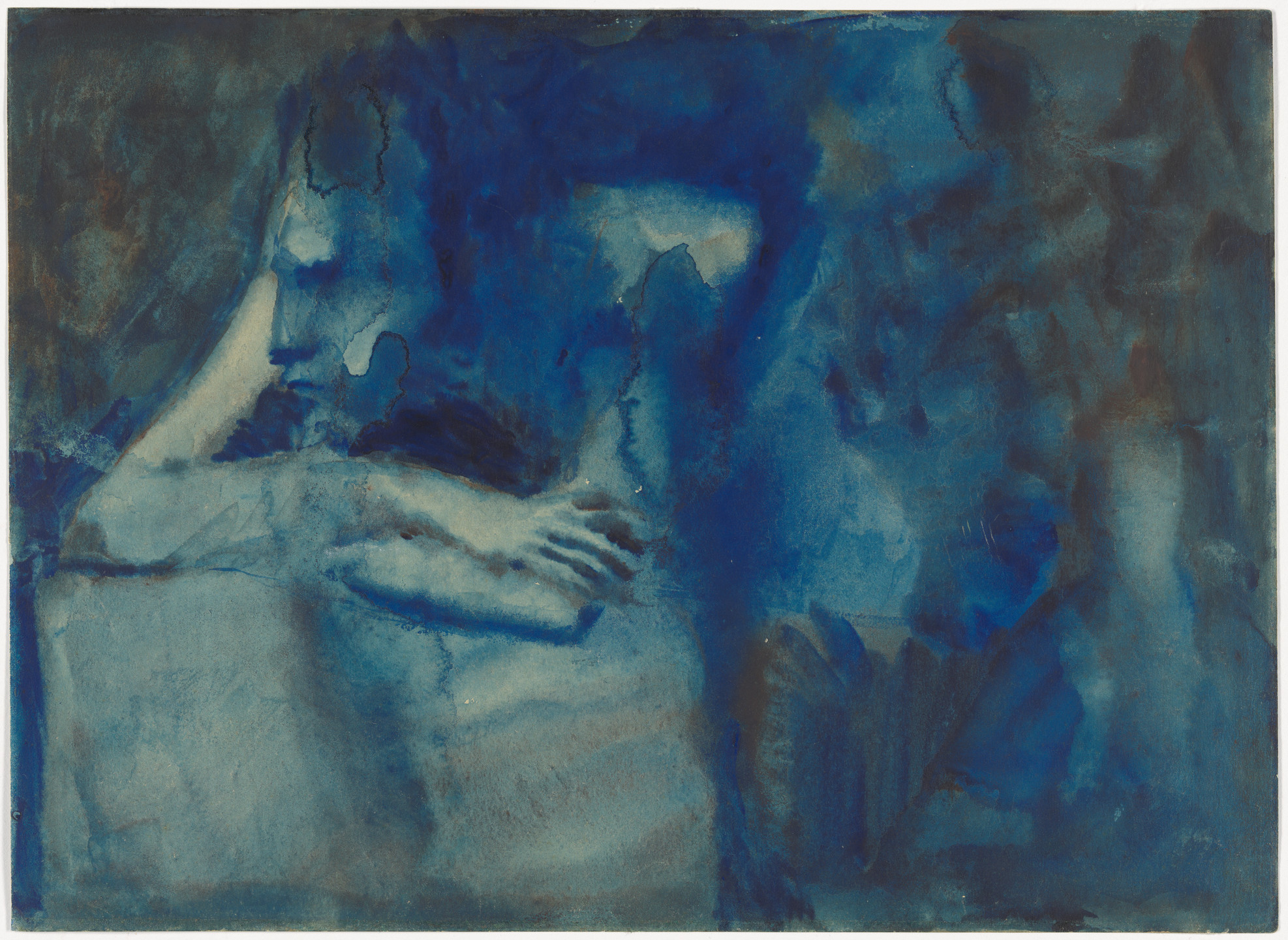 Pablo Picasso. Brooding Woman (recto); Three Children (verso). 1904