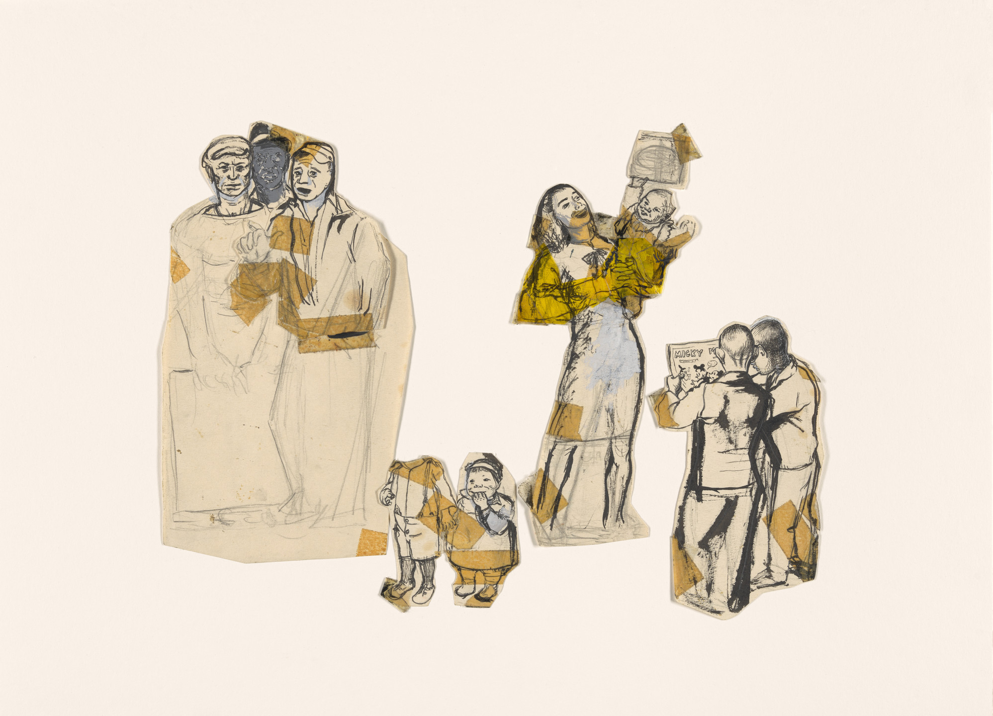 Honoré Sharrer. Studies for Workers and Paintings. 1943