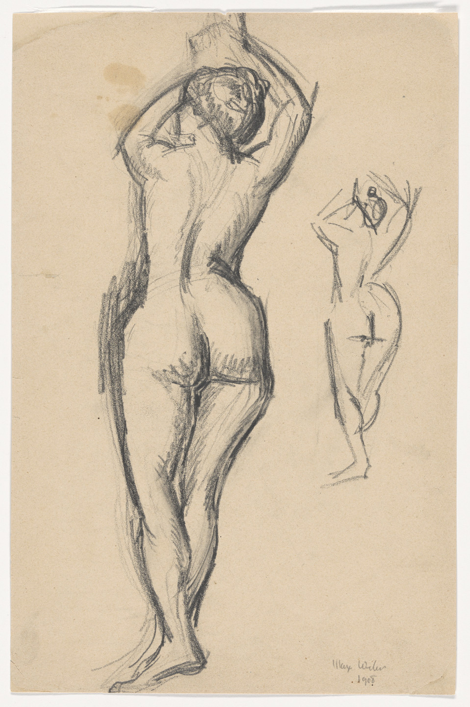 Max Weber. Untitled (Nude). 1908