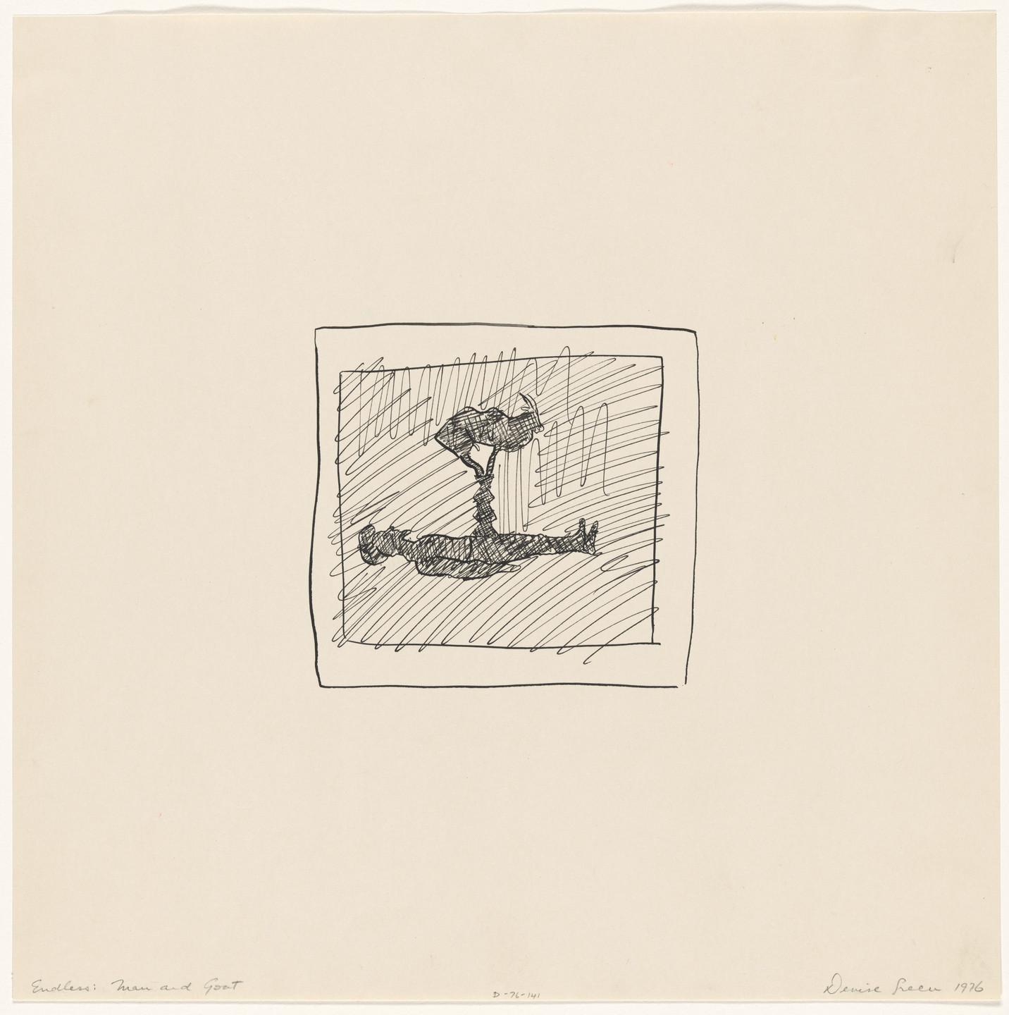 Denise Green. Endless: Man and Goat. 1976