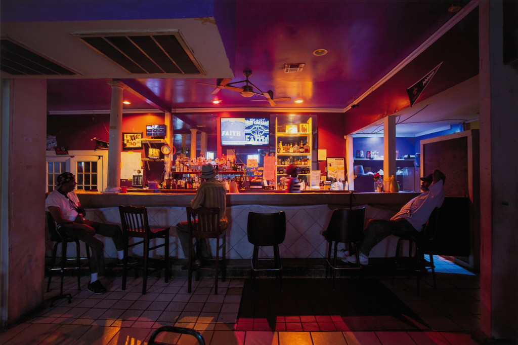 The Monday Faithfuls (Purple Rain Bar), New Orleans from the series Vanishing Black Bars & Lounges