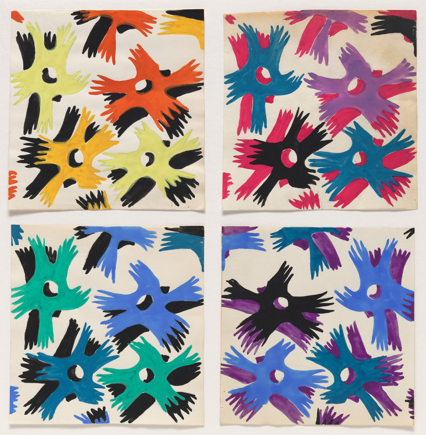 Bruno Munari. Textile designs for the 10th Milan Triennale. 1954