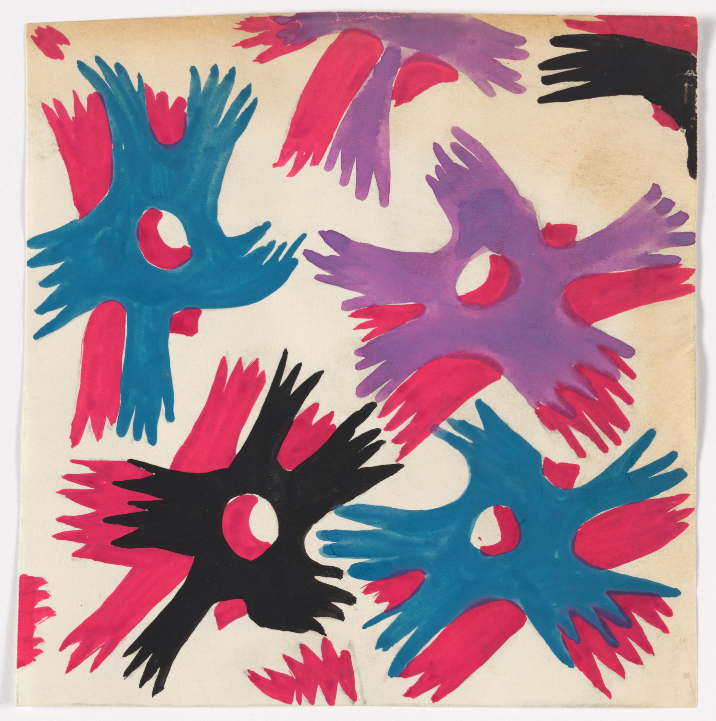 Bruno Munari. Textile designs for the 10th Milan Triennale. 1954