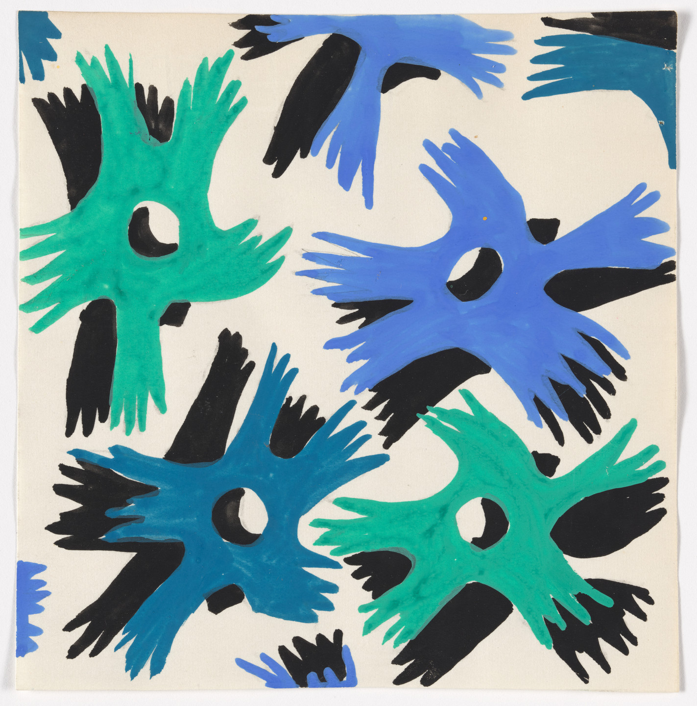 Bruno Munari. Textile designs for the 10th Milan Triennale. 1954