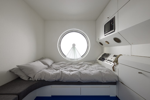 Capsule A1305 from the Nakagin Capsule Tower Building, Tokyo, Japan