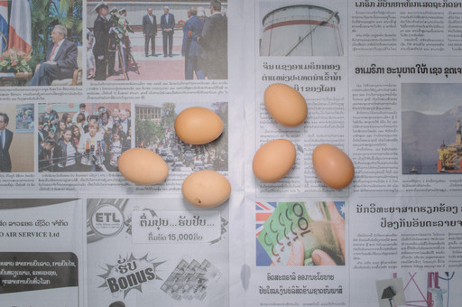 Chow and Lin, Stefen Chow, Huiyi Lin. The Poverty Line (Eggs) (Laos). 2010-2020