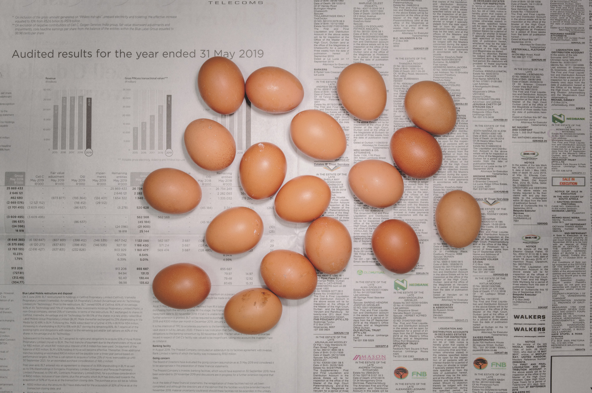 Chow and Lin, Stefen Chow, Huiyi Lin. The Poverty Line (Eggs) (South Africa). 2010-2020
