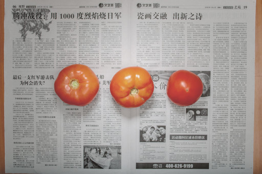 Chow and Lin, Stefen Chow, Huiyi Lin. The Poverty Line (Tomatoes) (China). 2010-2020