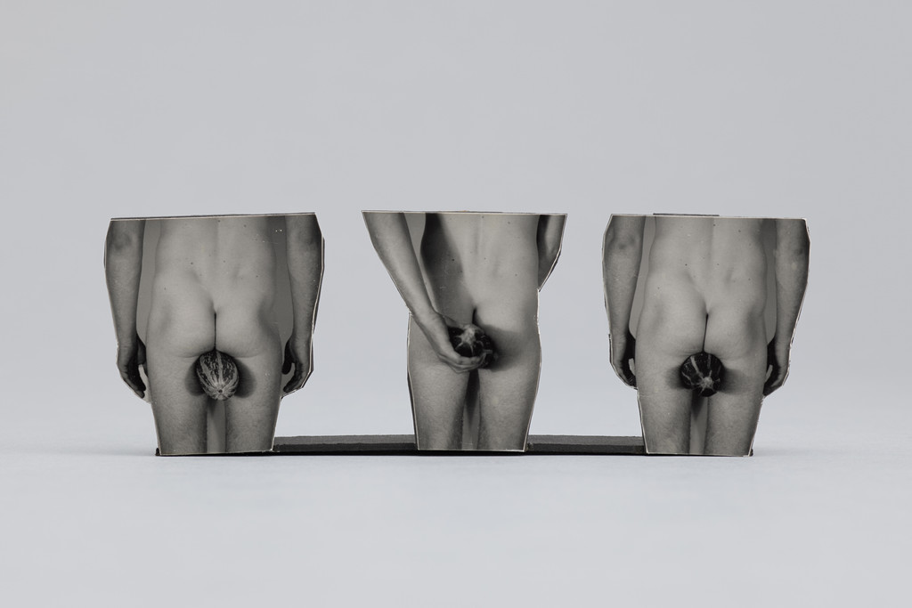 Untitled (collage featuring Gary Hume)