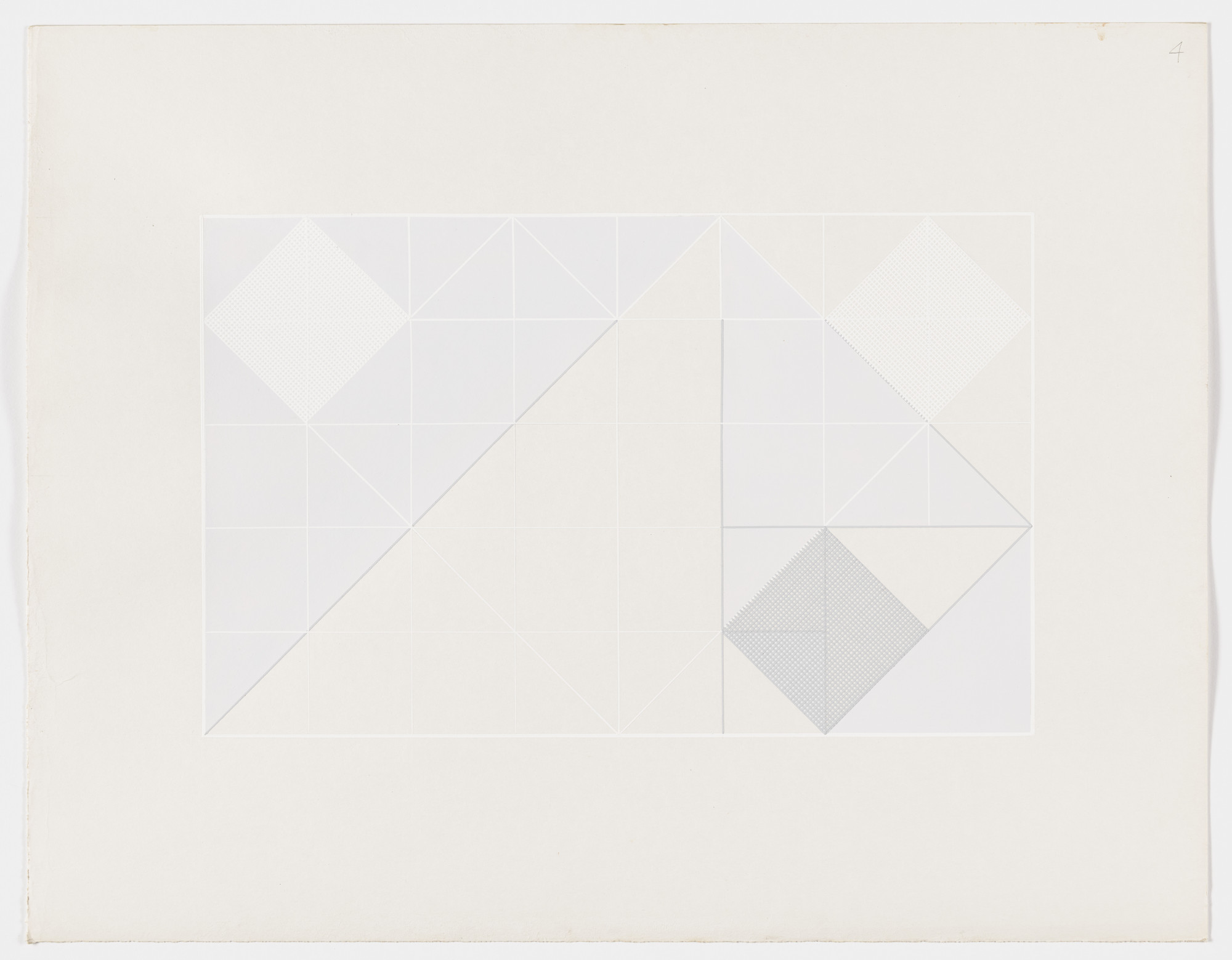 Lauretta Vinciarelli. Untitled (gray and white lines)