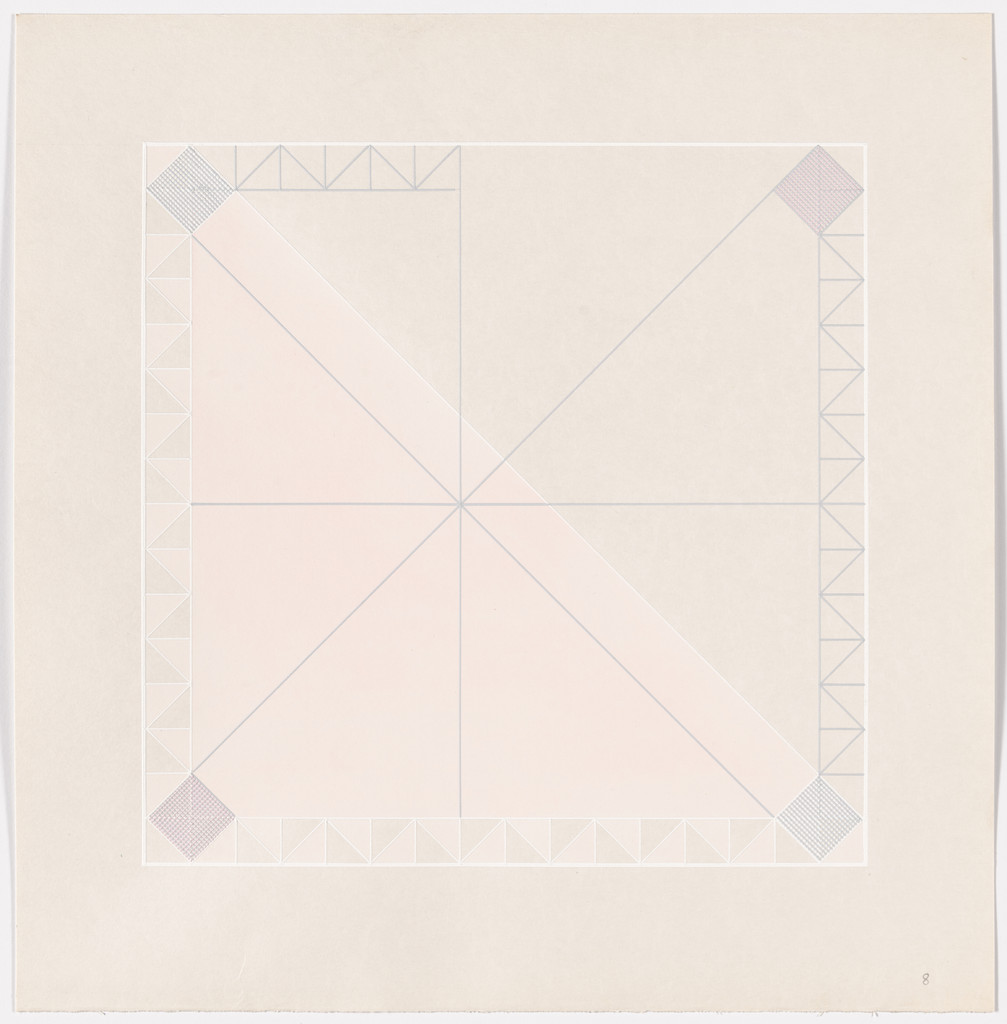 Variations and Interferences of 3 Non-Homogenous Grids in a 32 x 32 cm Square
