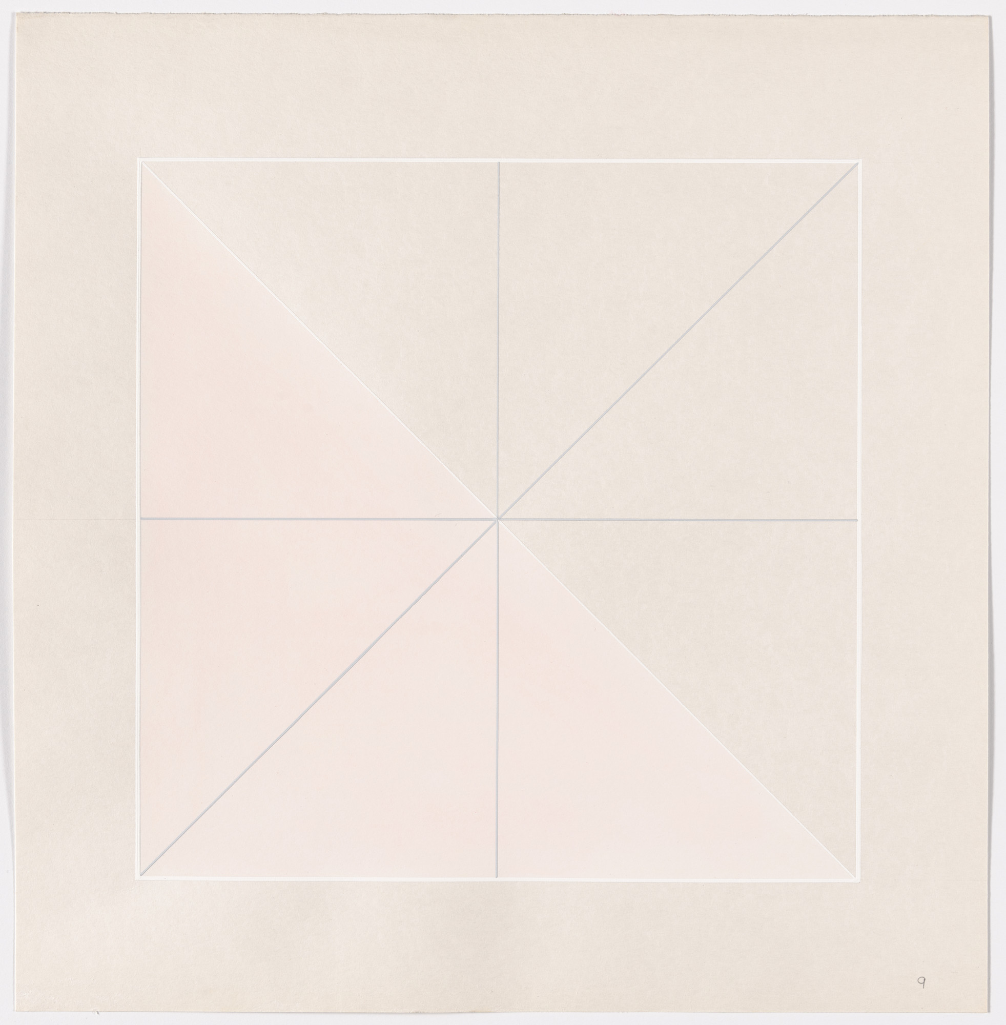 Lauretta Vinciarelli. Variations and Interferences of 3 Non-Homogenous Grids in a 32 x 32 cm Square