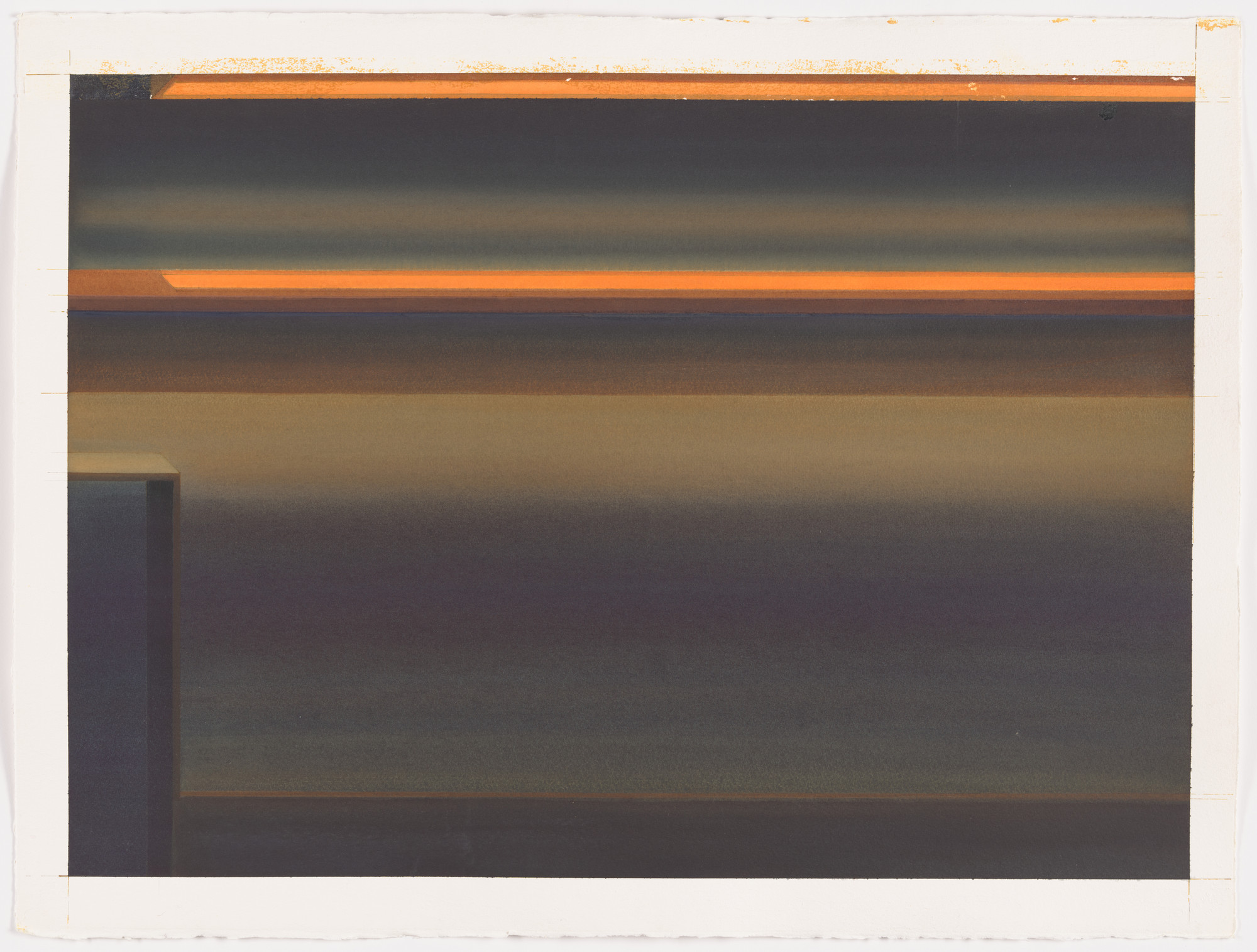 Lauretta Vinciarelli. Study for Orange Incandescence 1