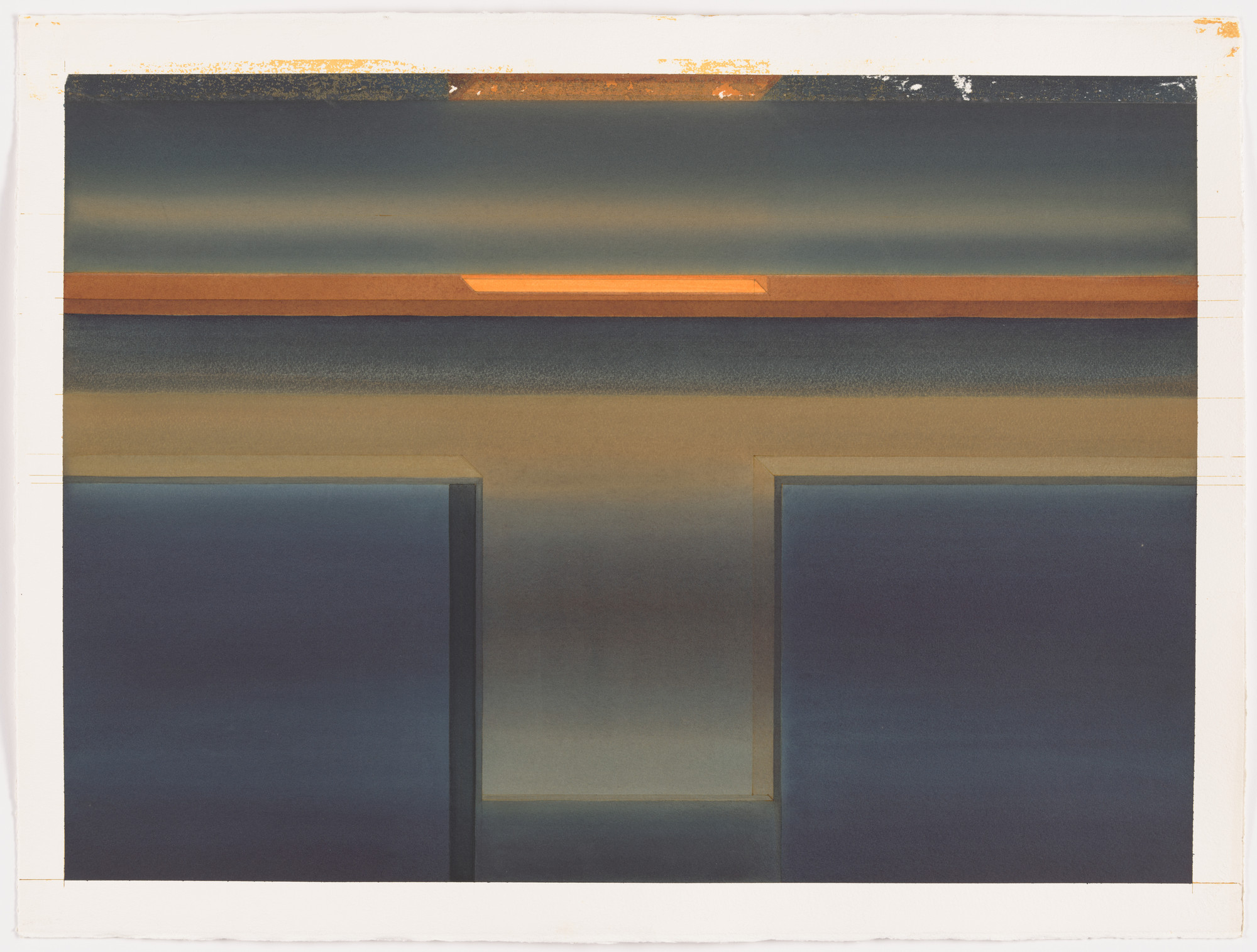 Lauretta Vinciarelli. Study for Orange Incandescence 2