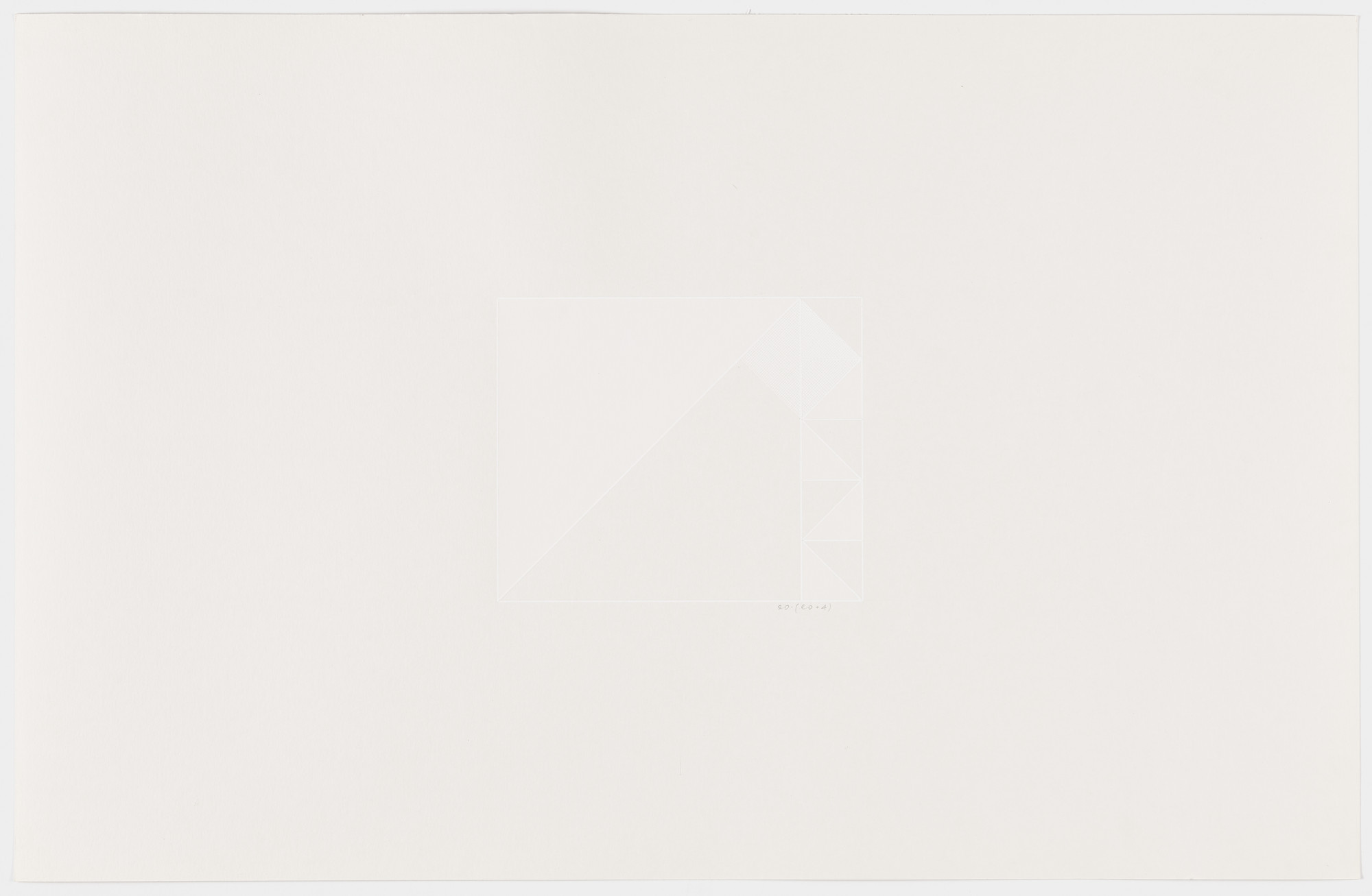 Lauretta Vinciarelli. Untitled (gray and white lines)