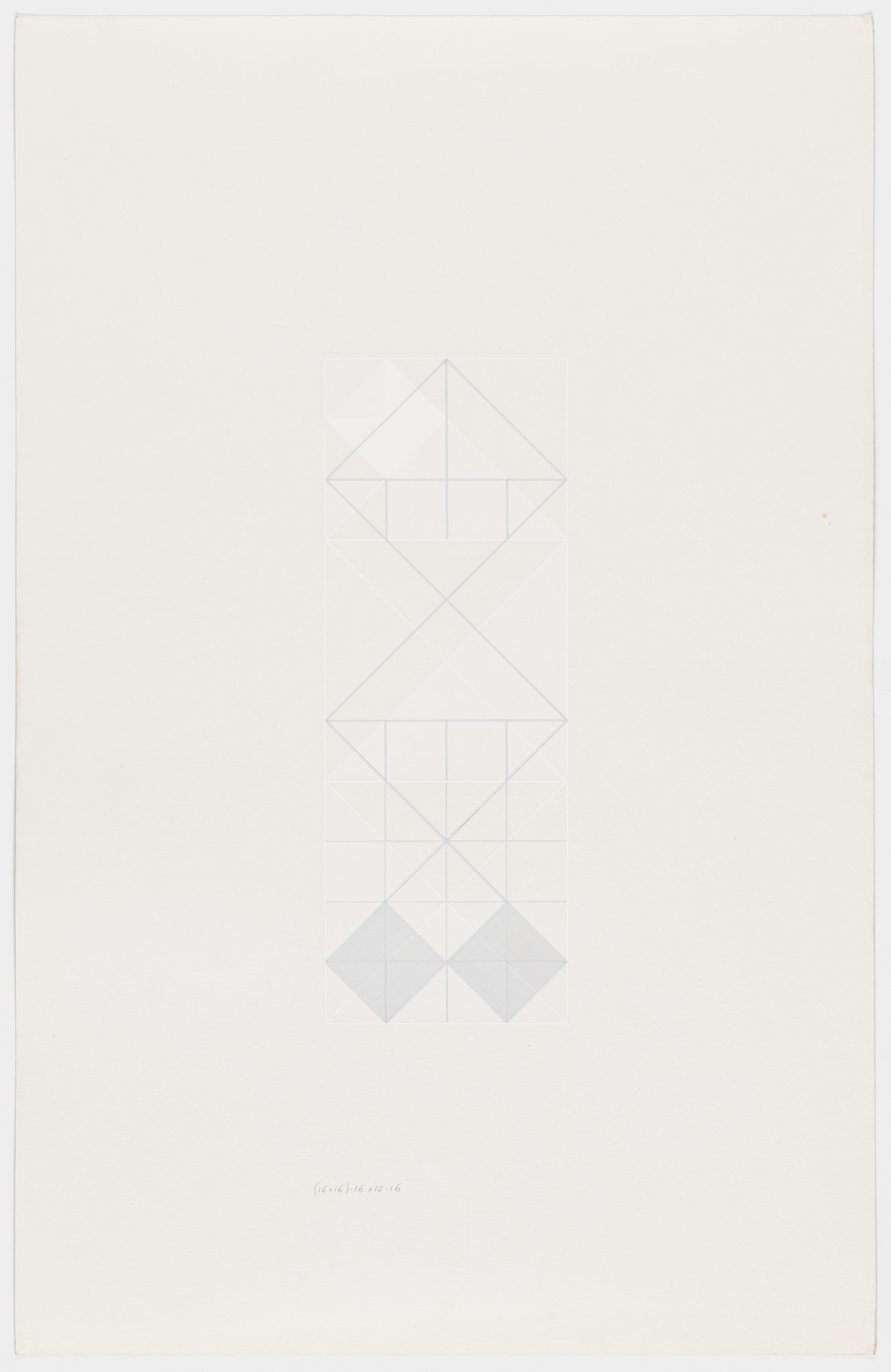 Lauretta Vinciarelli. Untitled (gray and white lines)