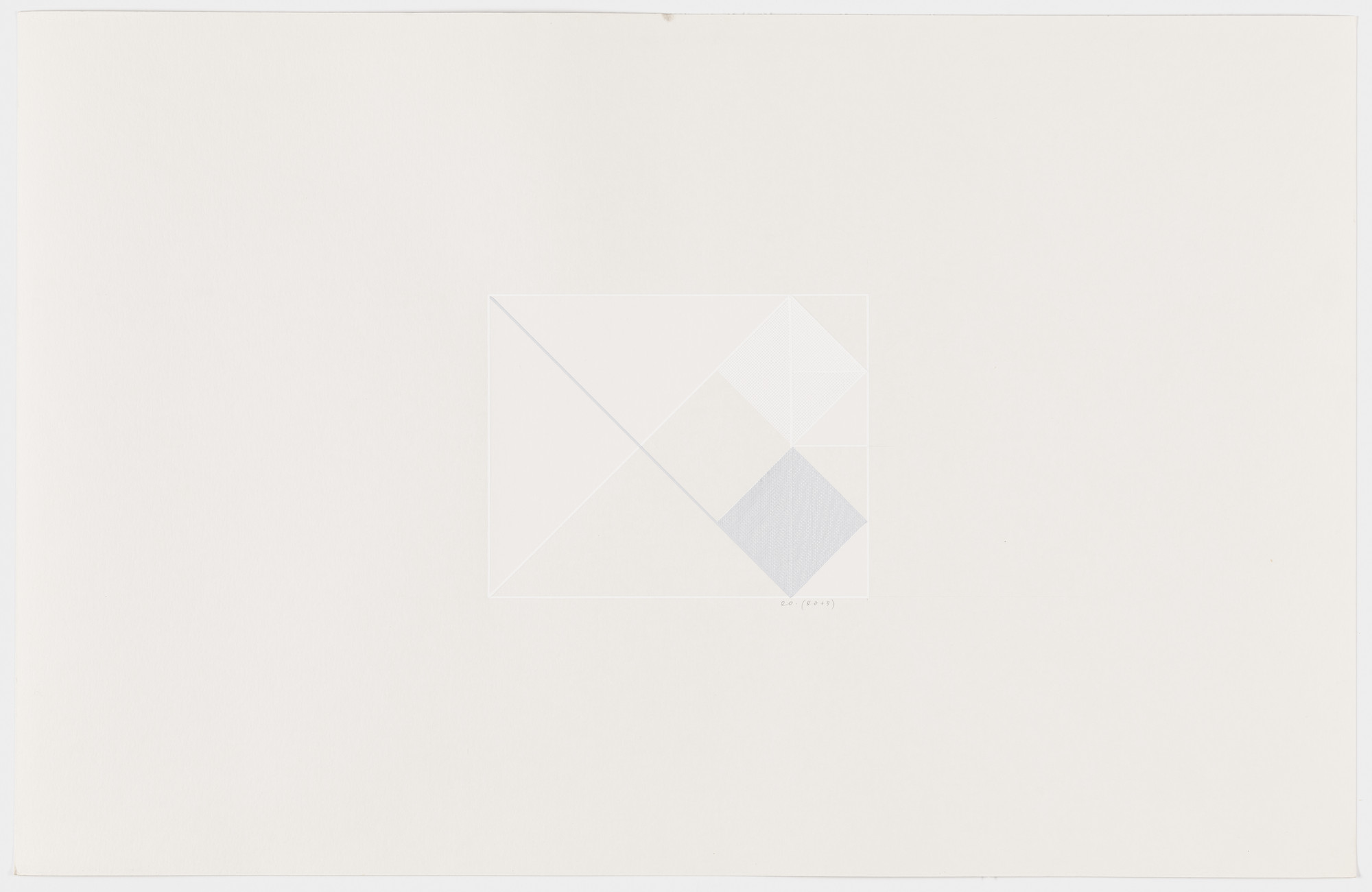 Lauretta Vinciarelli. Untitled (gray and white lines)