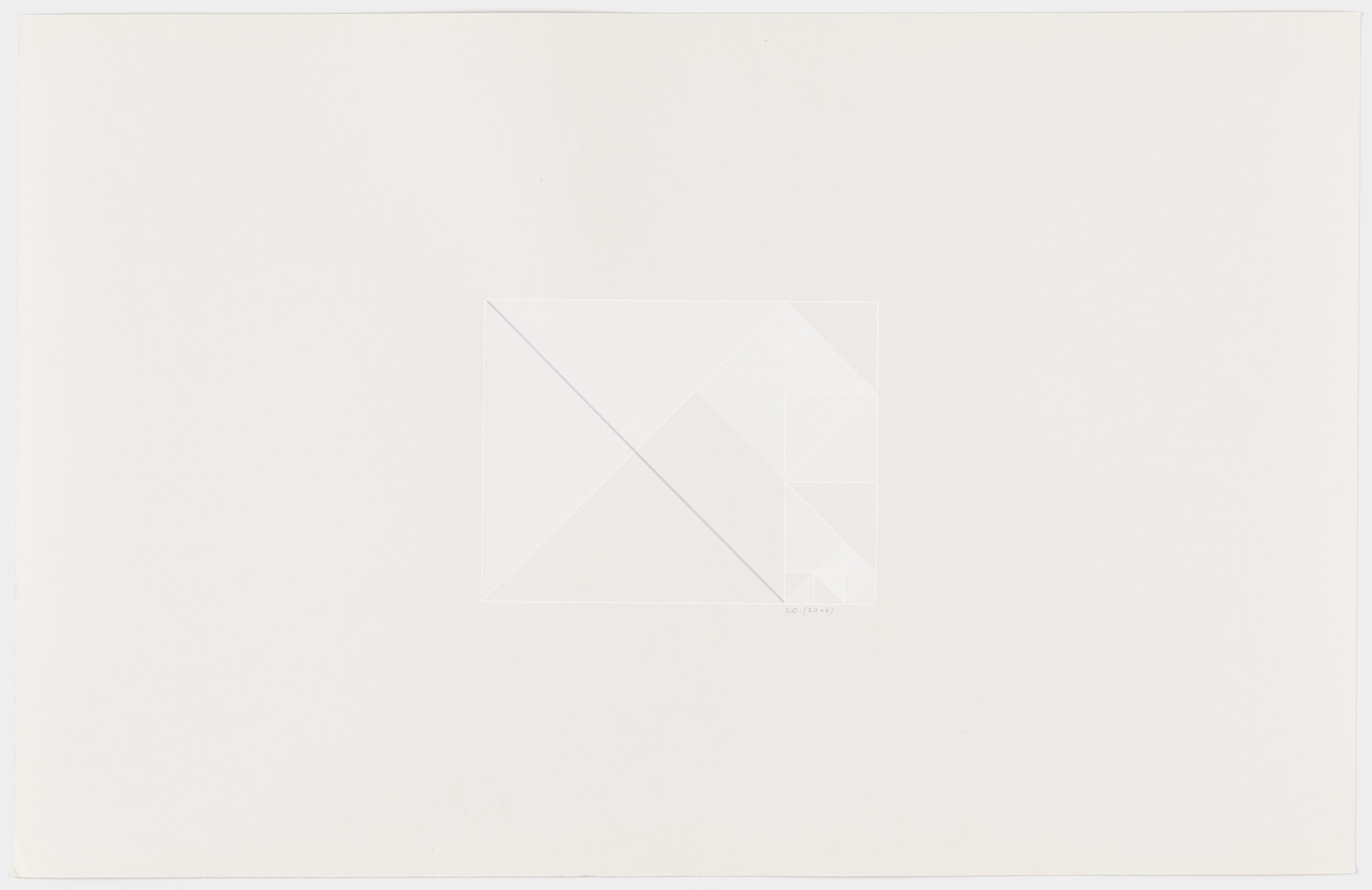 Lauretta Vinciarelli. Untitled (gray and white lines)