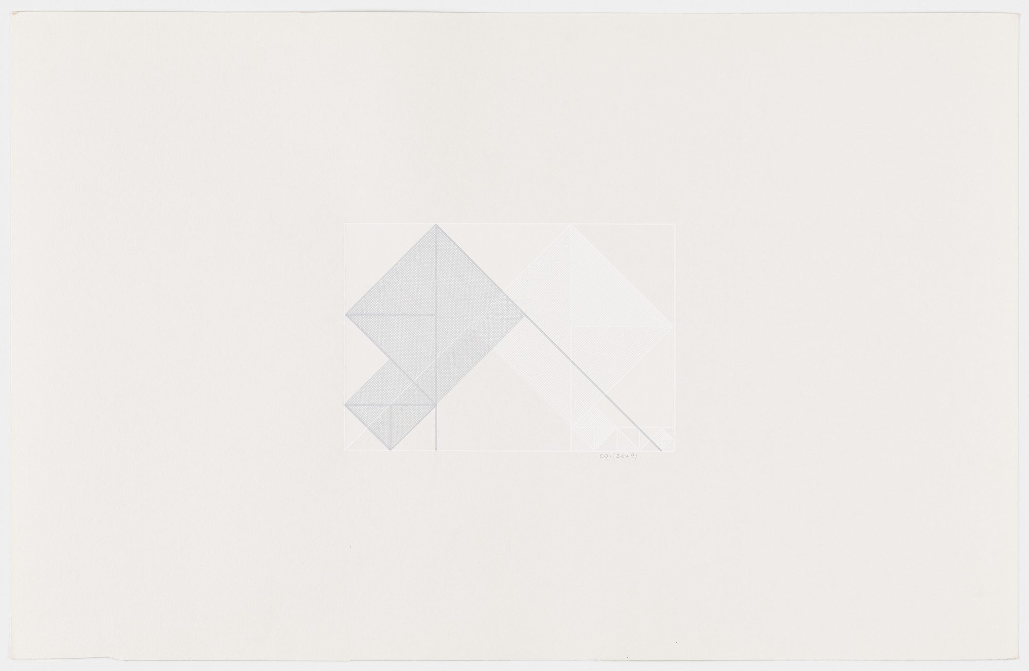 Lauretta Vinciarelli. Untitled (gray and white lines)