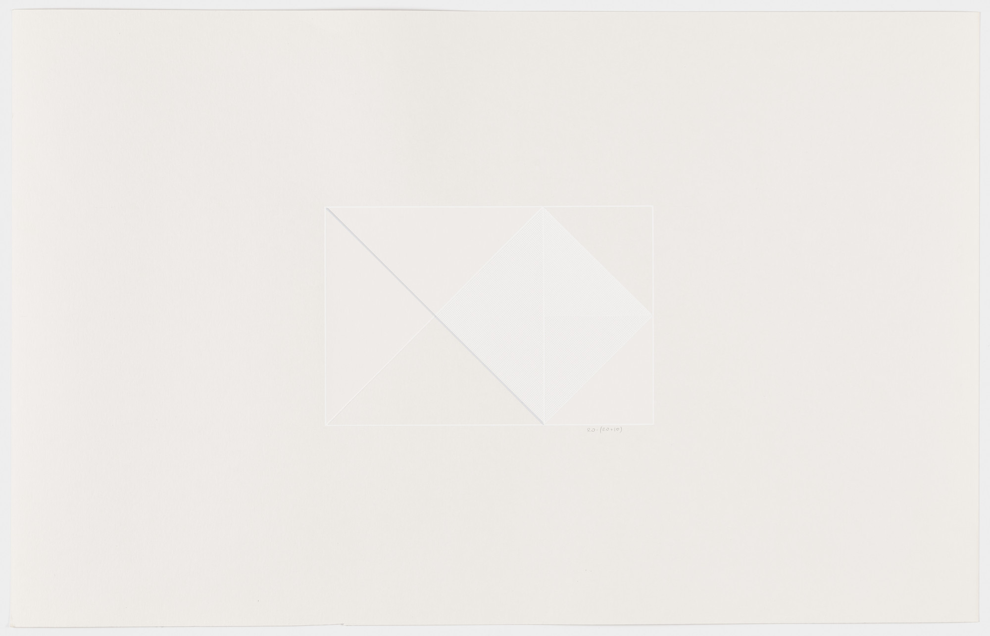 Lauretta Vinciarelli. Untitled (gray and white lines)