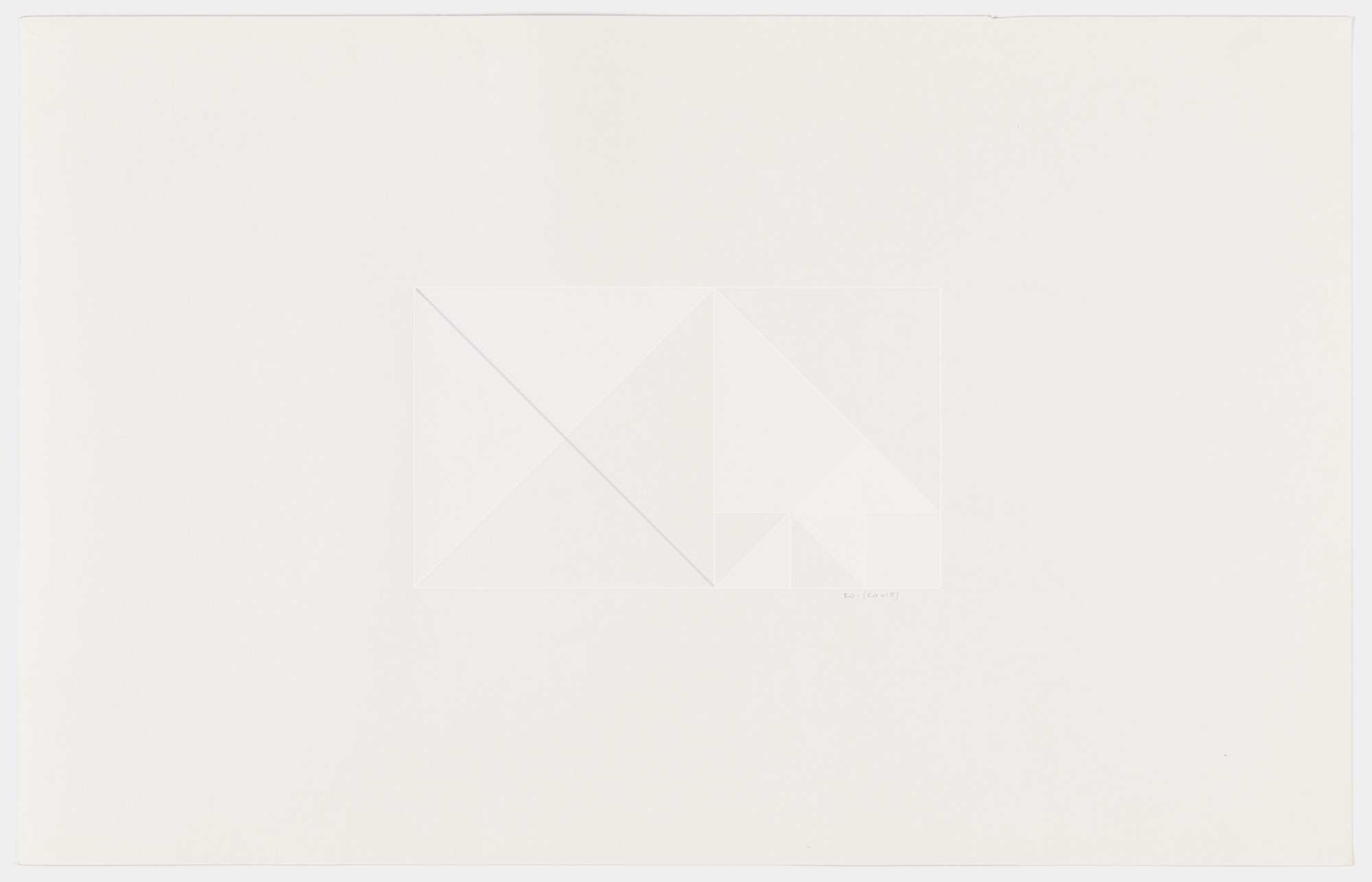 Lauretta Vinciarelli. Untitled (gray and white lines)