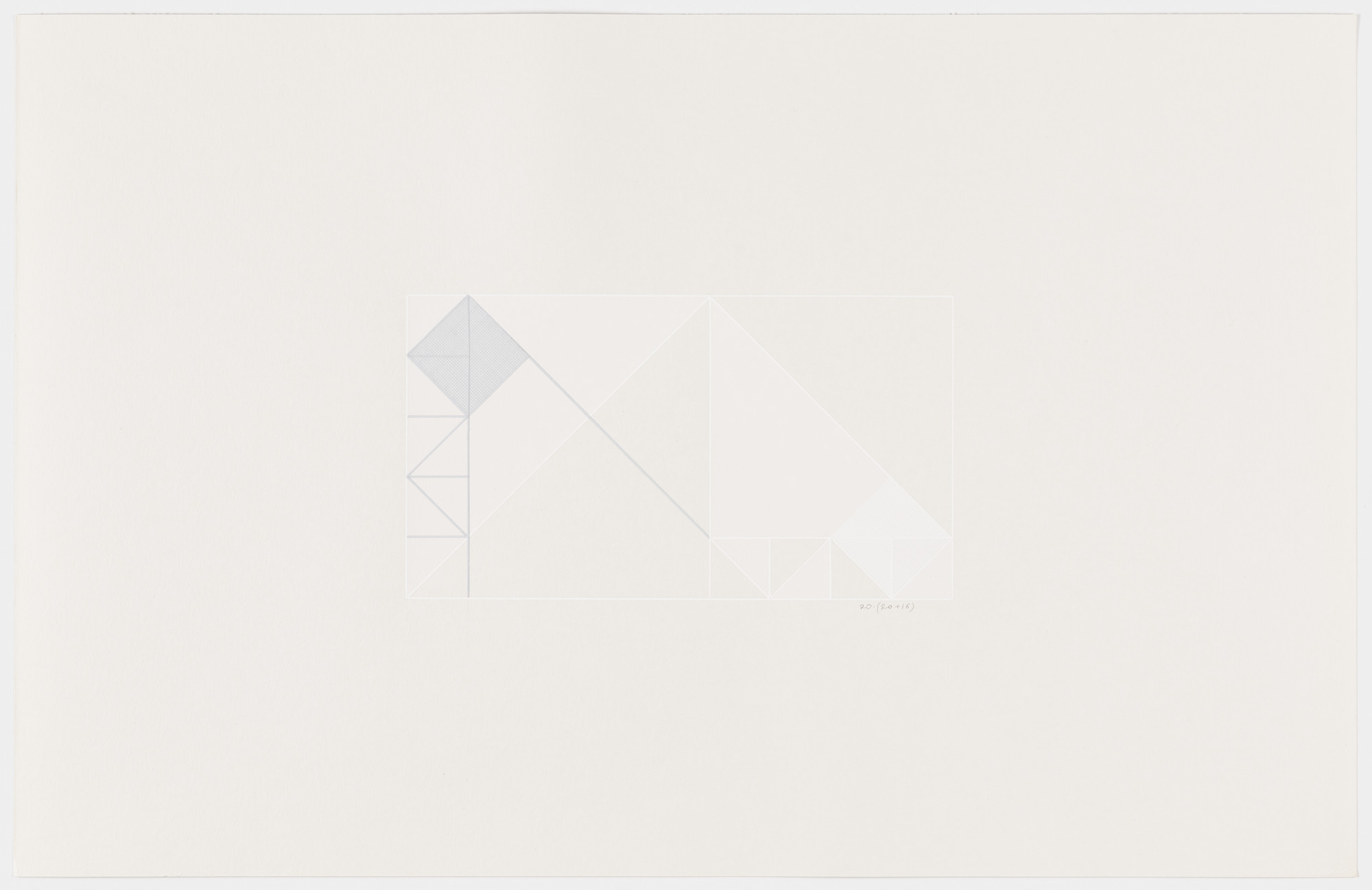 Lauretta Vinciarelli. Untitled (gray and white lines)