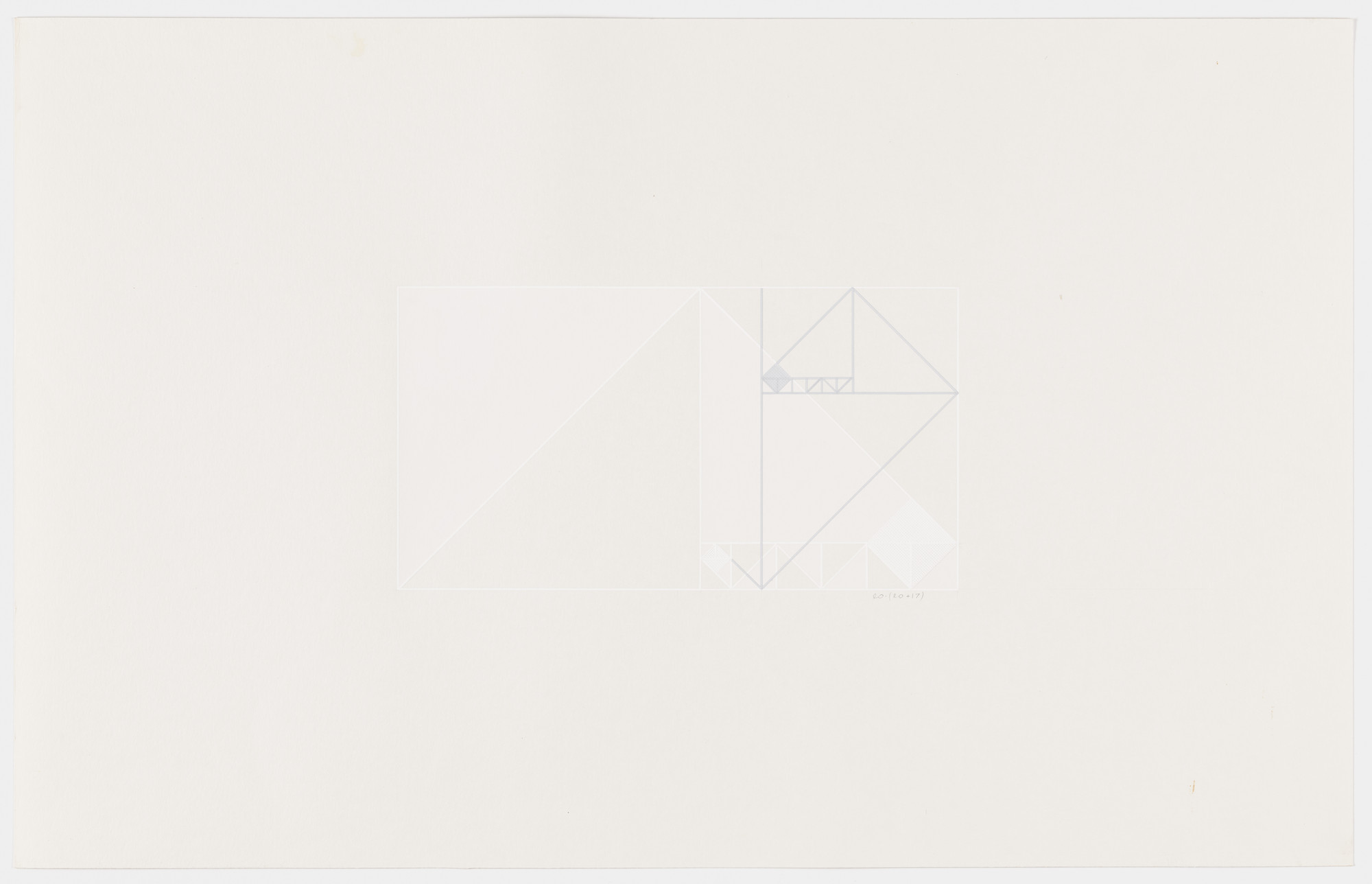 Lauretta Vinciarelli. Untitled (gray and white lines)