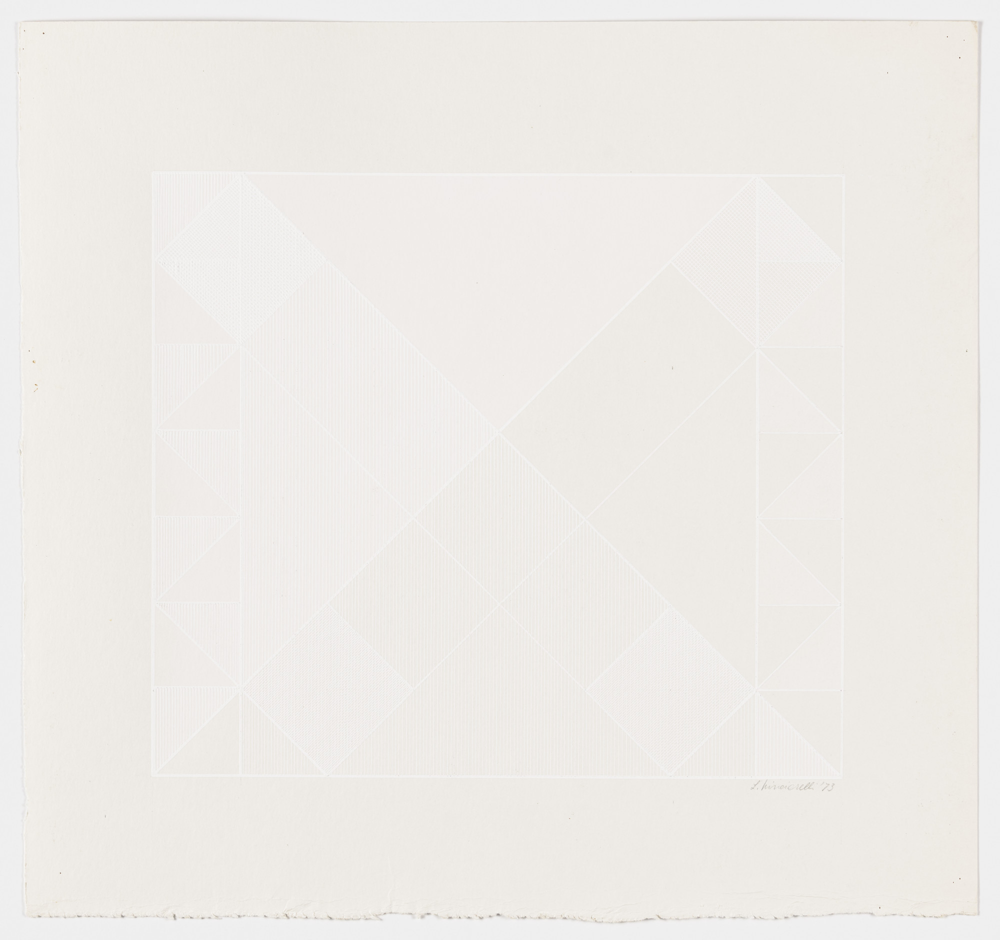 Lauretta Vinciarelli. Untitled (white lines)