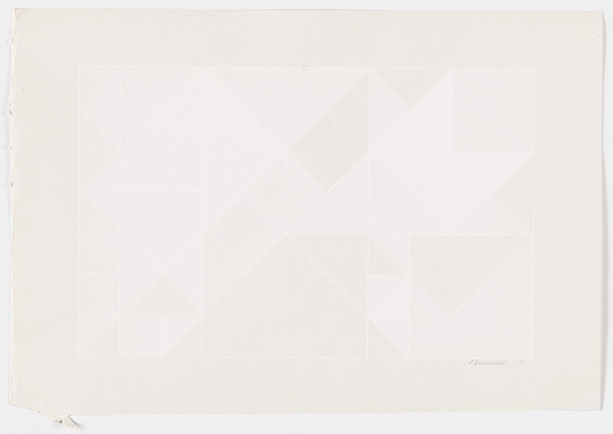 Lauretta Vinciarelli. Untitled (white lines)