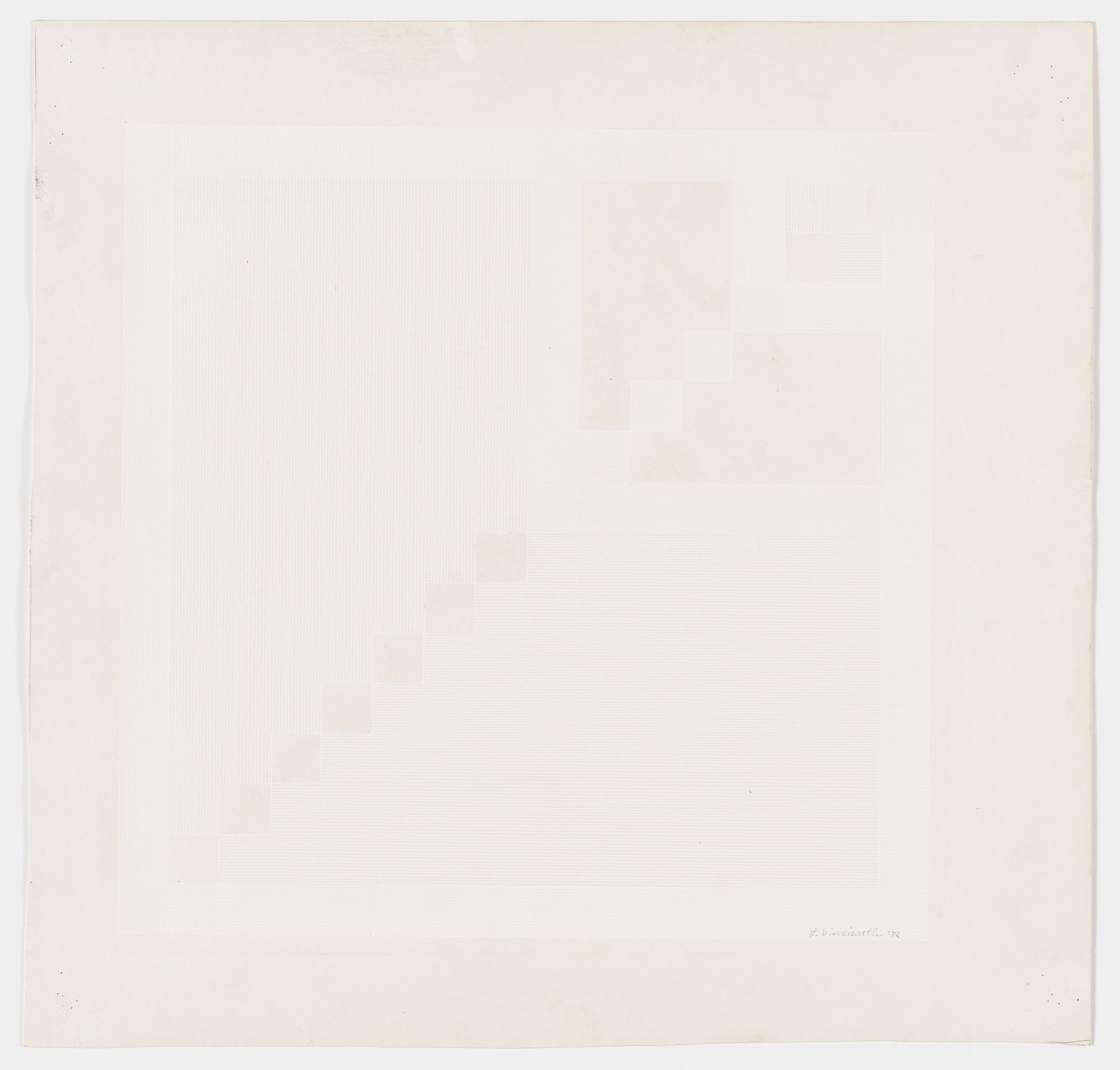 Lauretta Vinciarelli. Untitled (white lines)
