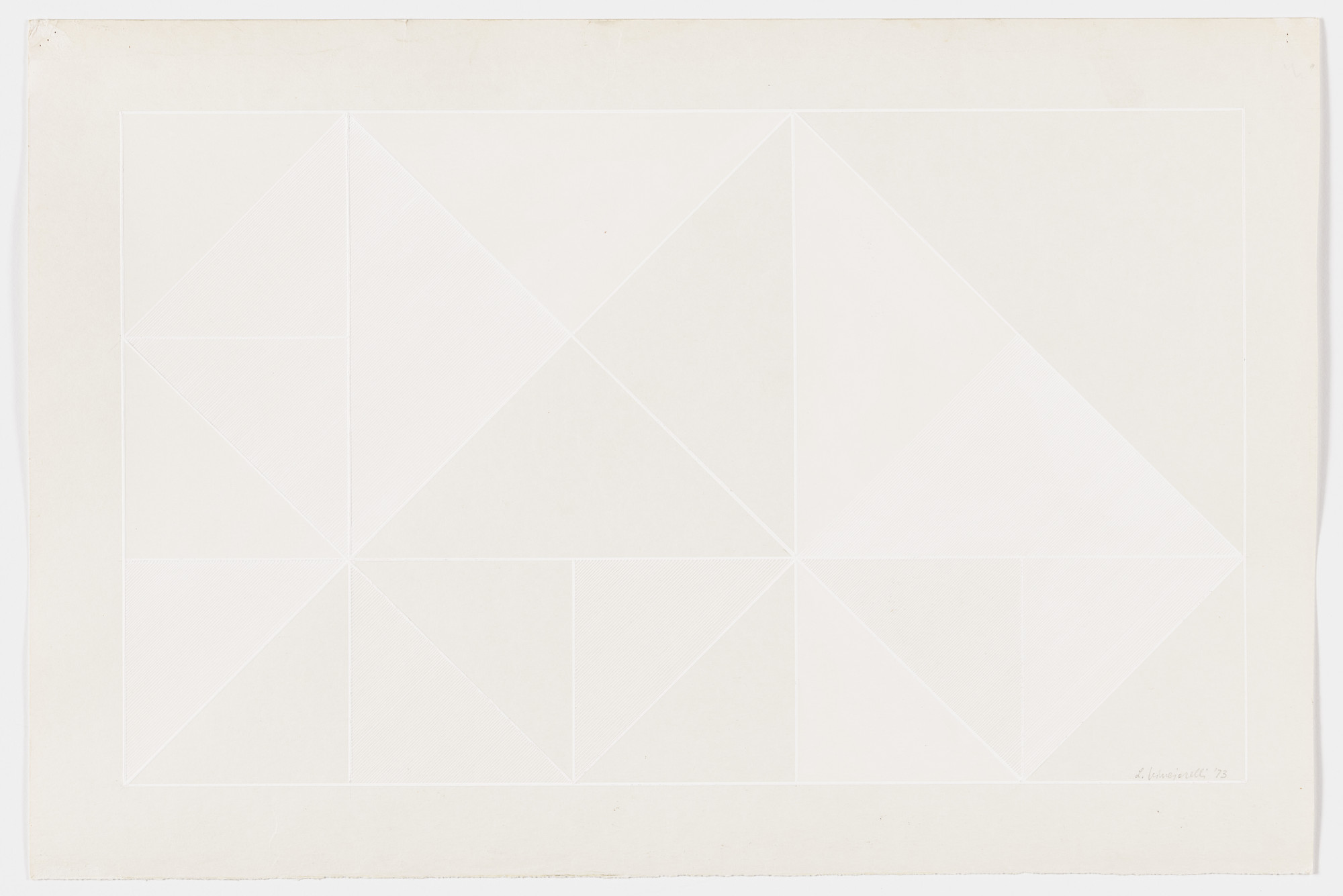 Lauretta Vinciarelli. Untitled (white lines)