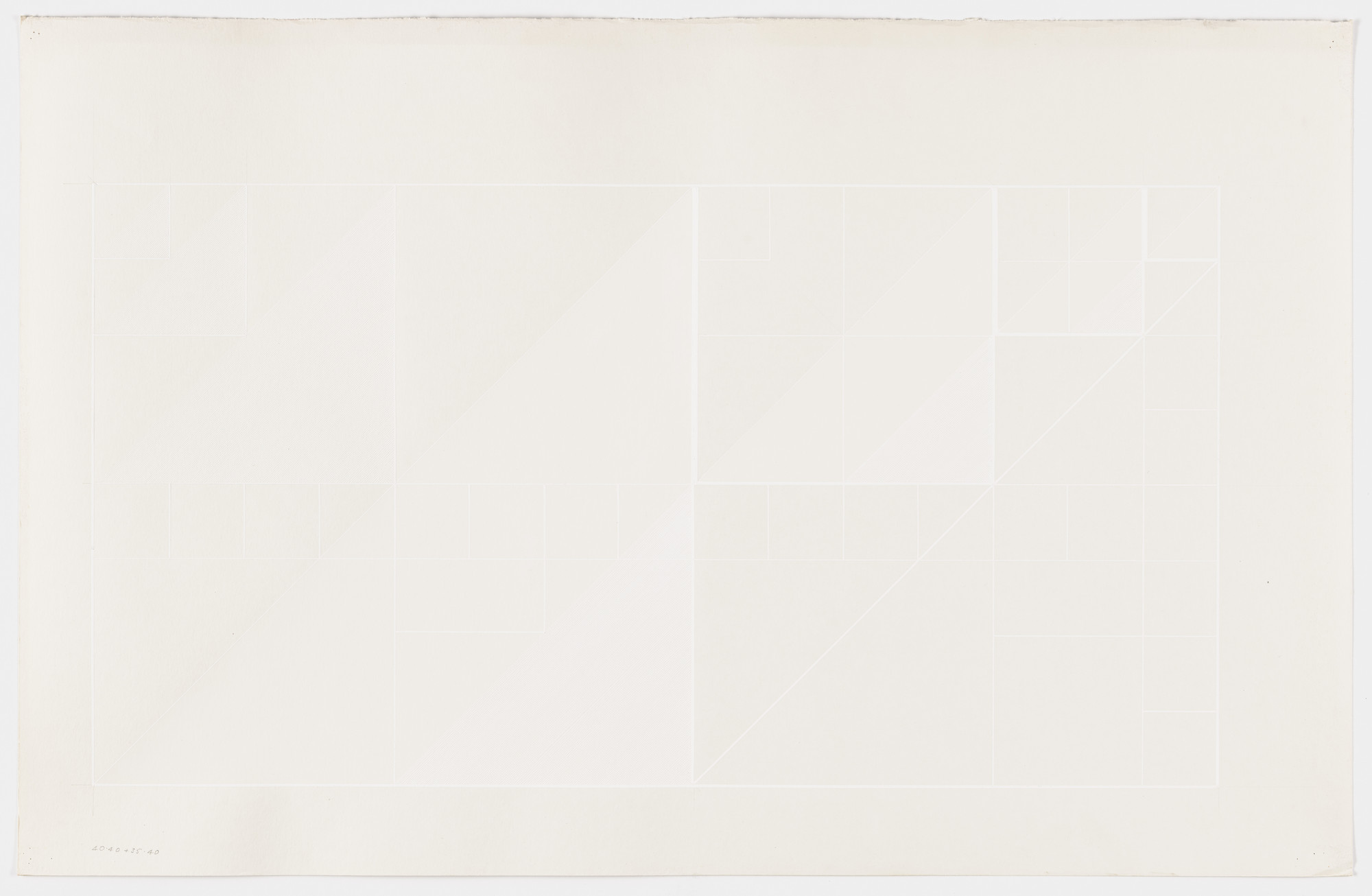 Lauretta Vinciarelli. Untitled (white lines)