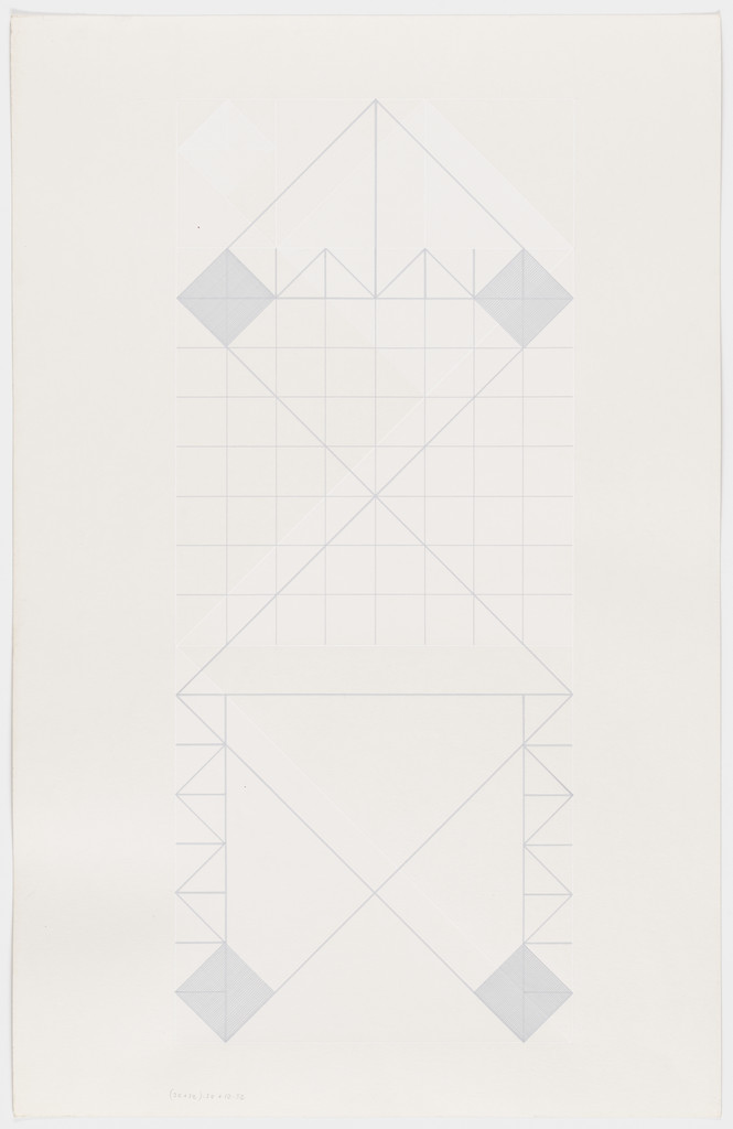 Untitled (gray and white lines)