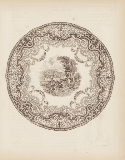 Design for a platter from the Art Union Monthly Journal