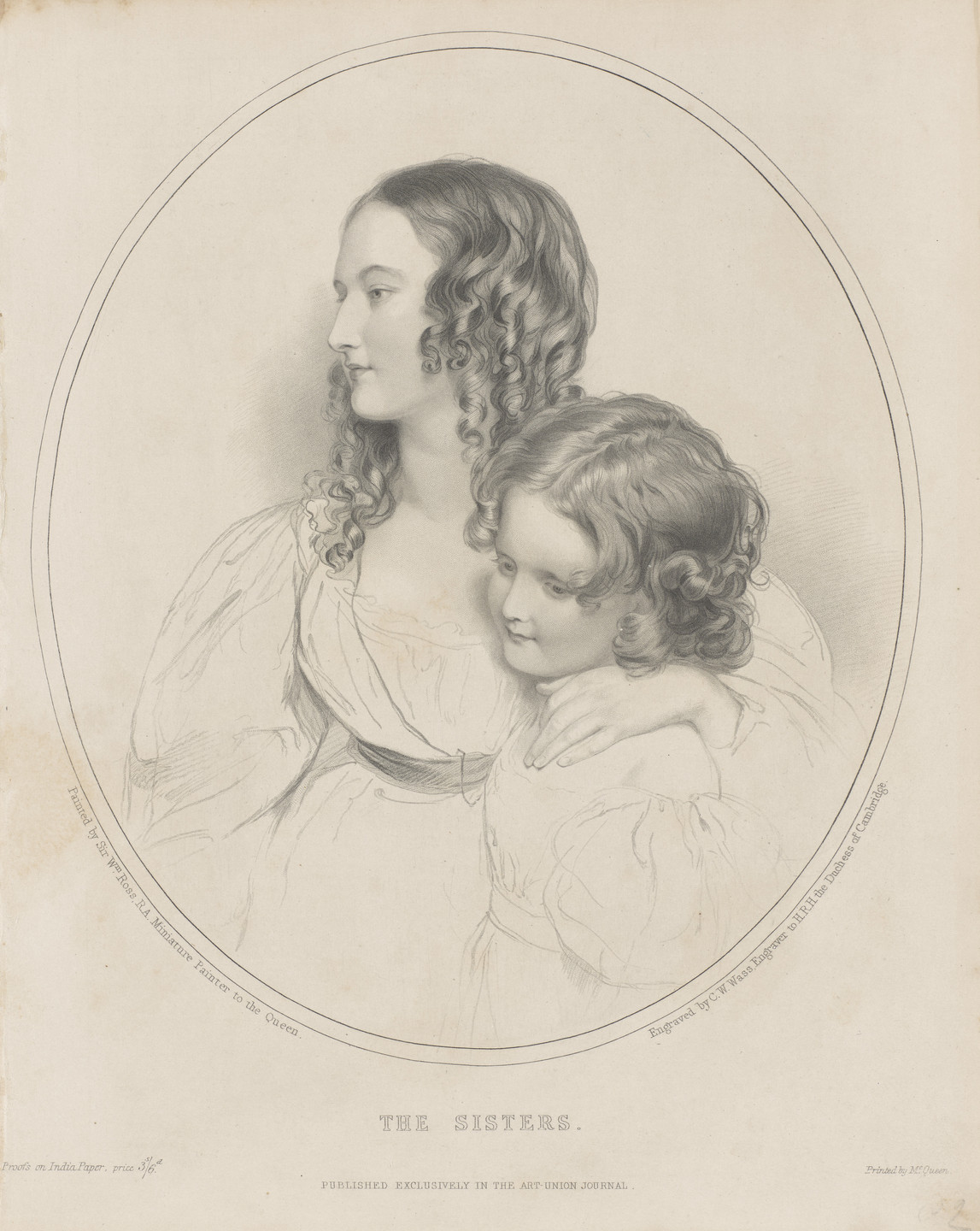 Sir William Charles Ross, C. W. Wass. The Sisters from the Art Union ...