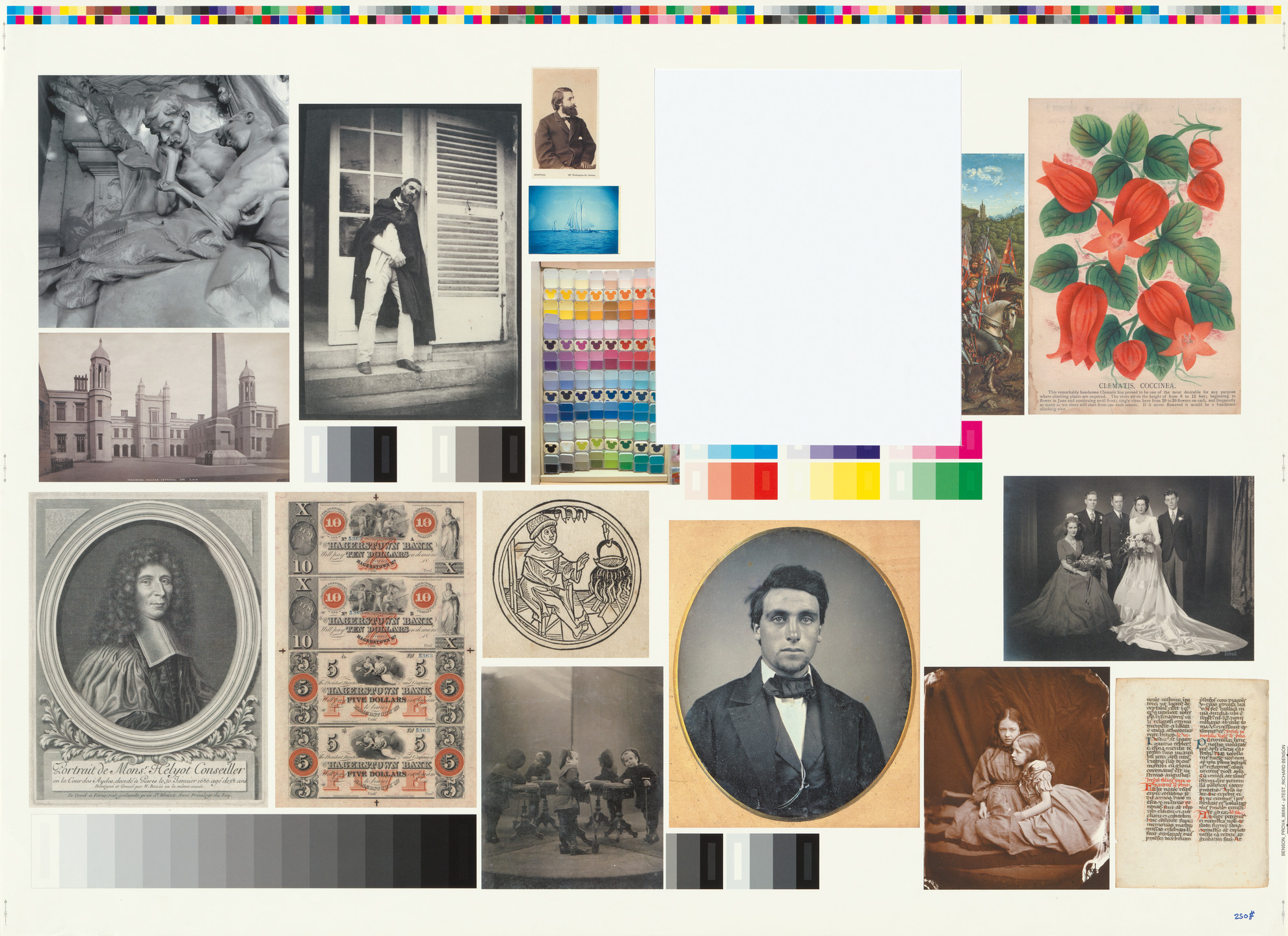 Richard Benson. Proof sheet progressives for The Printed Picture (New York: The Museum of Modern Art, 2008). 1946