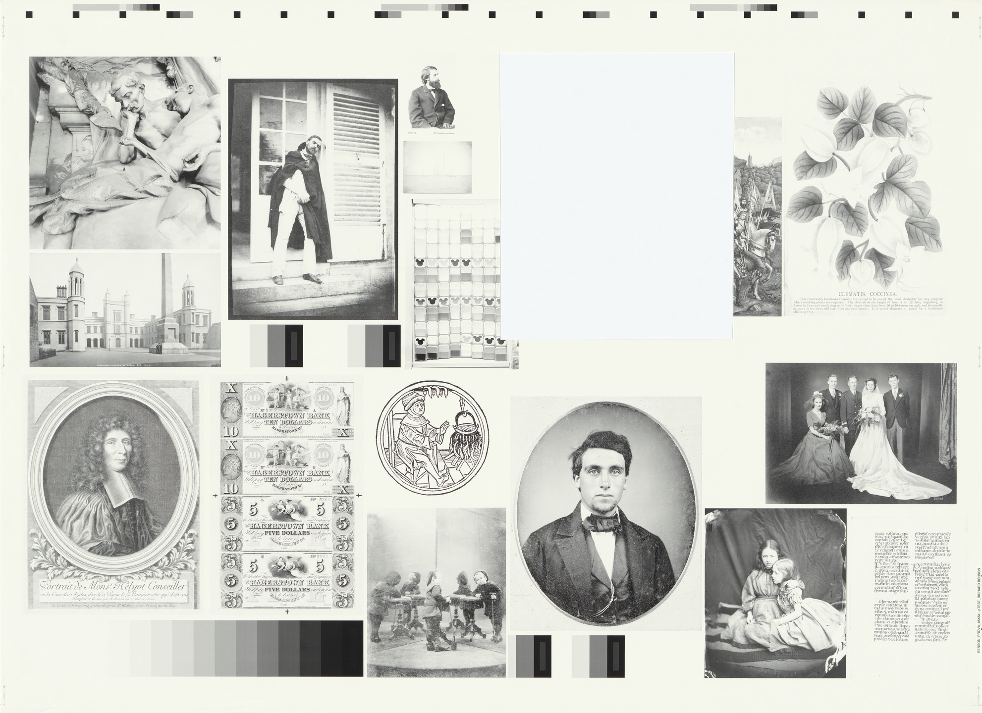 Richard Benson. Proof sheet progressives for The Printed Picture (New York: The Museum of Modern Art, 2008). 1946