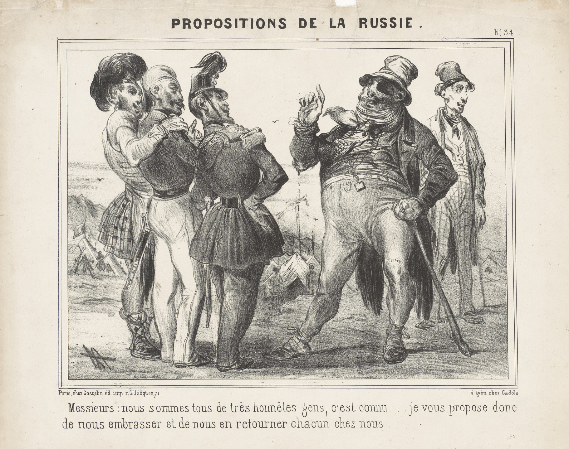 Unidentified. Propositions de la Russie. c. 1850s
