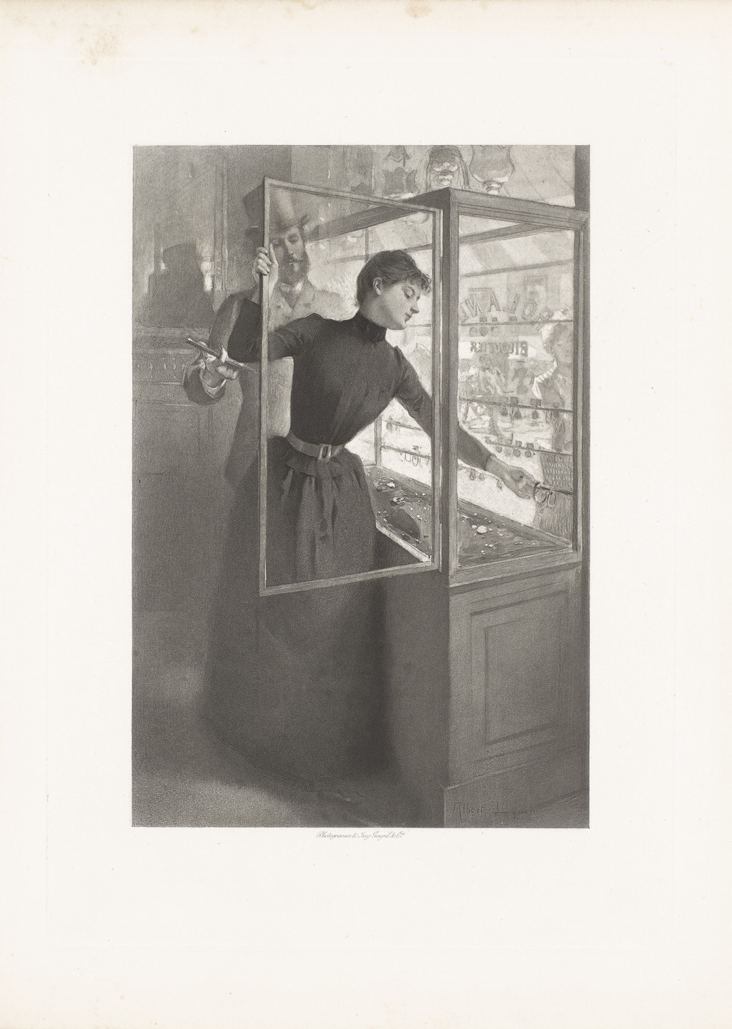 Ernest Duez, Albert Lynch. &#34;The Two Brothers&#34; by Guy de Maupassant (Philadelphia, J.B. Lippincott Company). 1889
