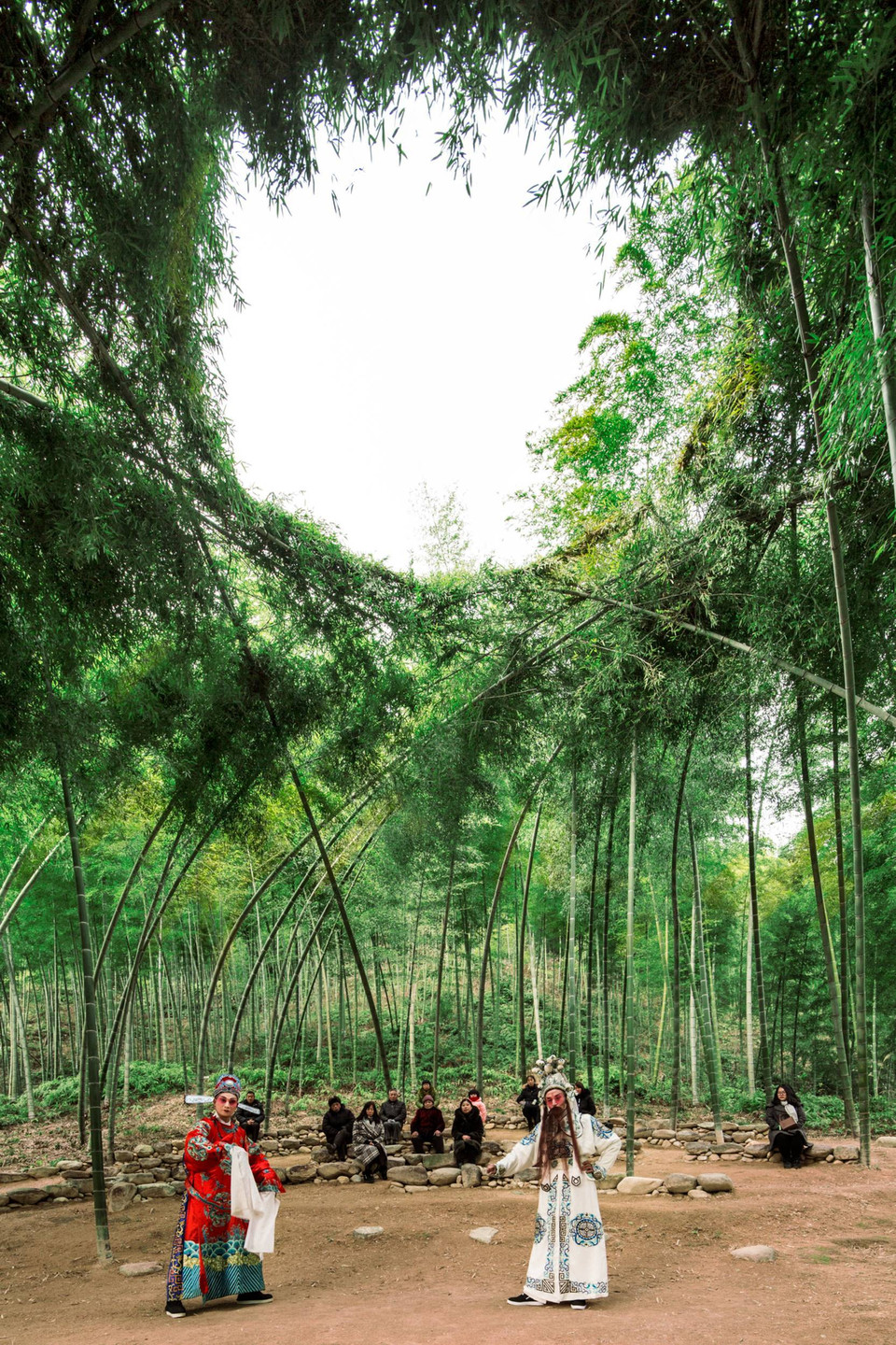 Xu Tiantian, Wang Ziling. Bamboo Theater, HengKeng Village, Songyang, China. 2015
