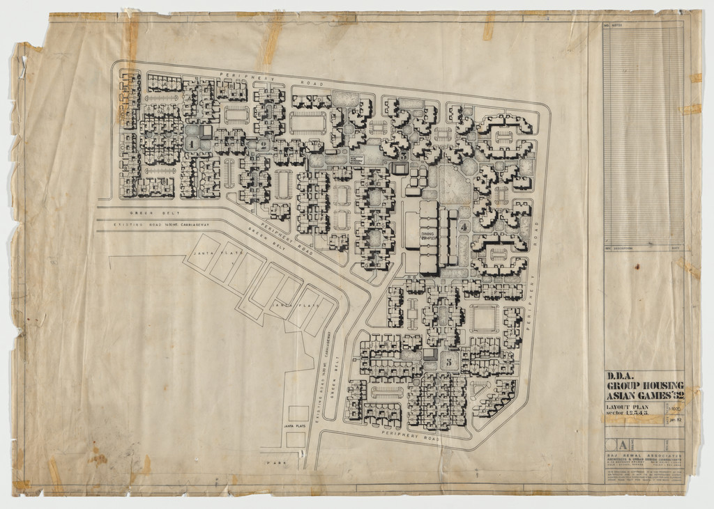 Asian Games Village, New Delhi, India (Site plan)