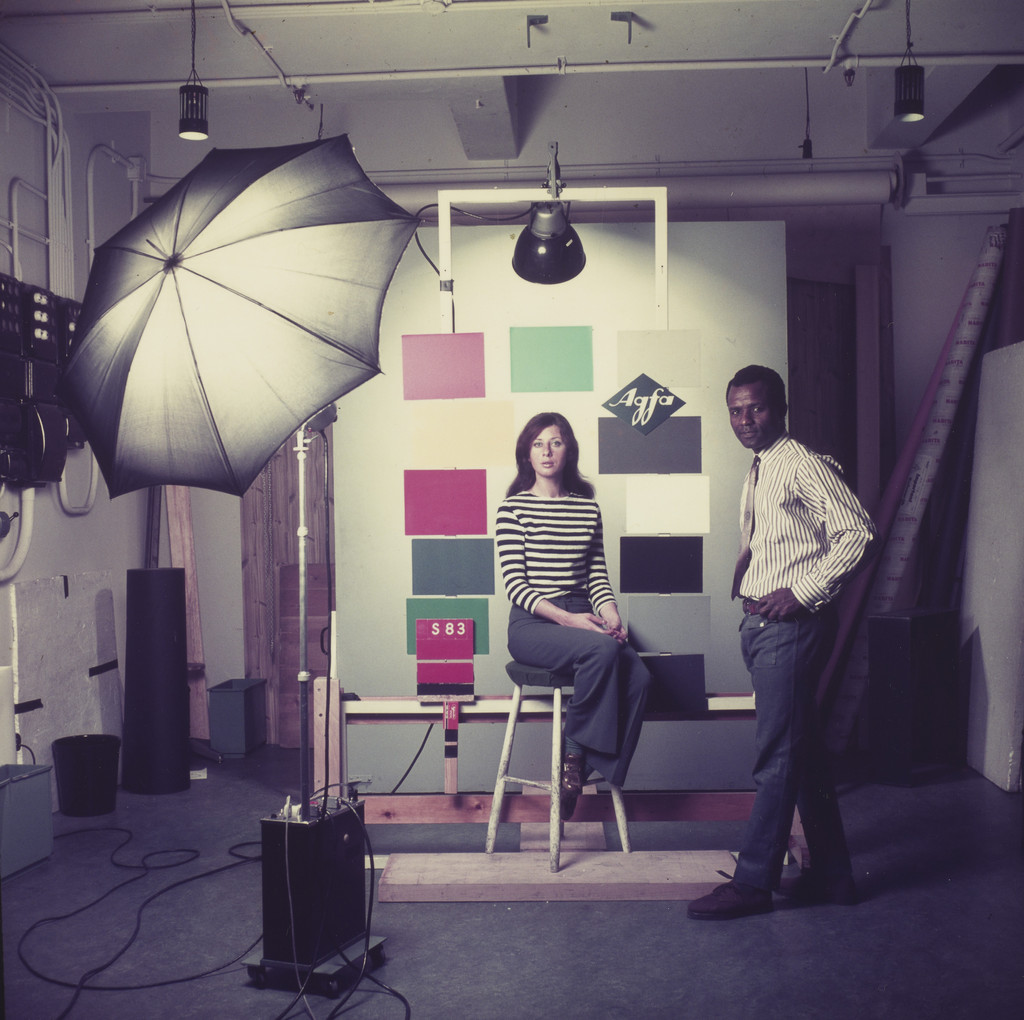 James Barnor at the Studio Agfa-Gevaert Studio Mortsel, Belgium
