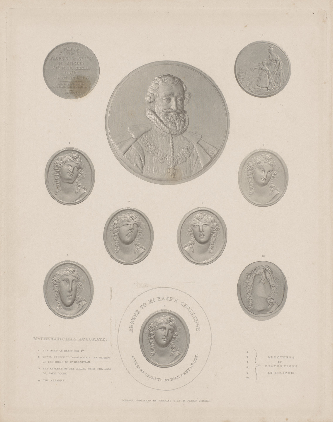 Unidentified. Answer to Mr. Bate&#39;s Challenge from Literary Gazette no. 1047 (London). February 11, 1837