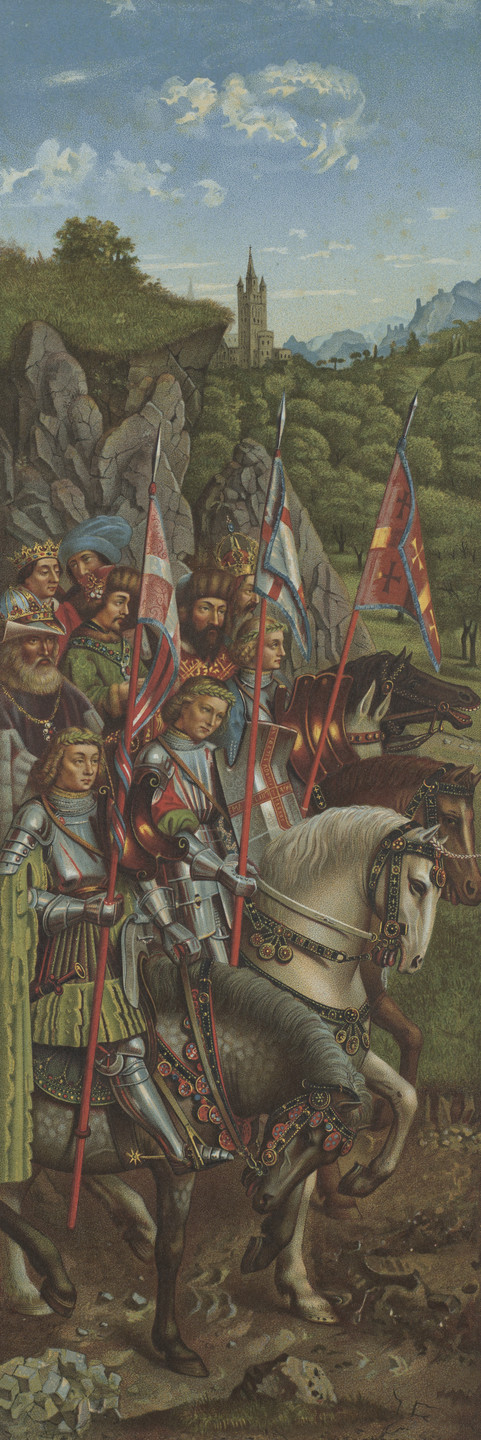 Jan van Eyck, Hubert van Eyck. Panel from The Ghent Altarpiece. c. 1432