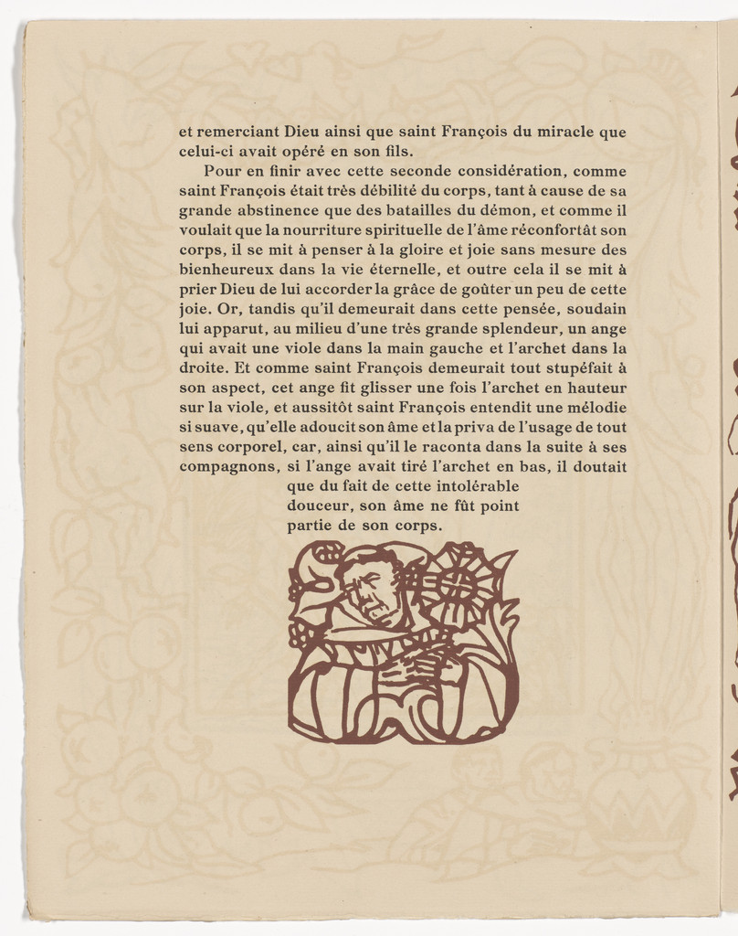 Tailpiece (page 334) from Les Petites Fleurs de St. François (The Little Flowers of St. Francis)