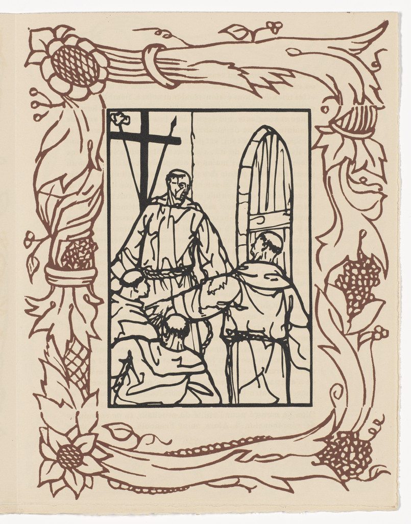 Plate (page 349) from Les Petites Fleurs de St. François (The Little Flowers of St. Francis)